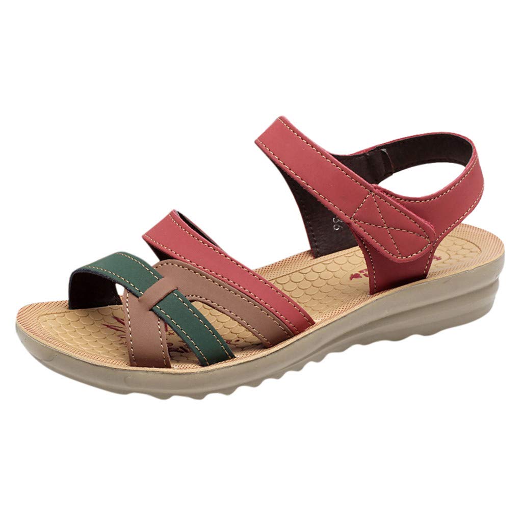 Women's Boho Crystal Wedge Flip Flops - Comfortable Designer Flat Sandals for Beach, Casual & Sports | Open-Toe Platform Slide Sandals with Arch Support | Perfect for Summer, Vacation & Outdoor Activities