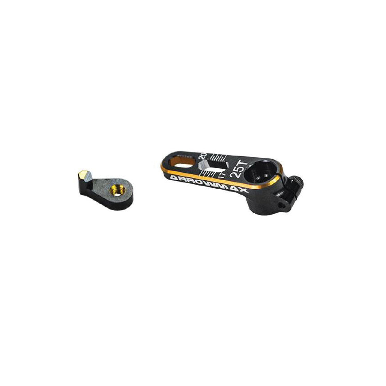 25T Alloy Servo Horn - Durable Black/Golden Upgrade for RC Cars, Drones & Robotics - Perfect for Precision Control & Enhanced Performance