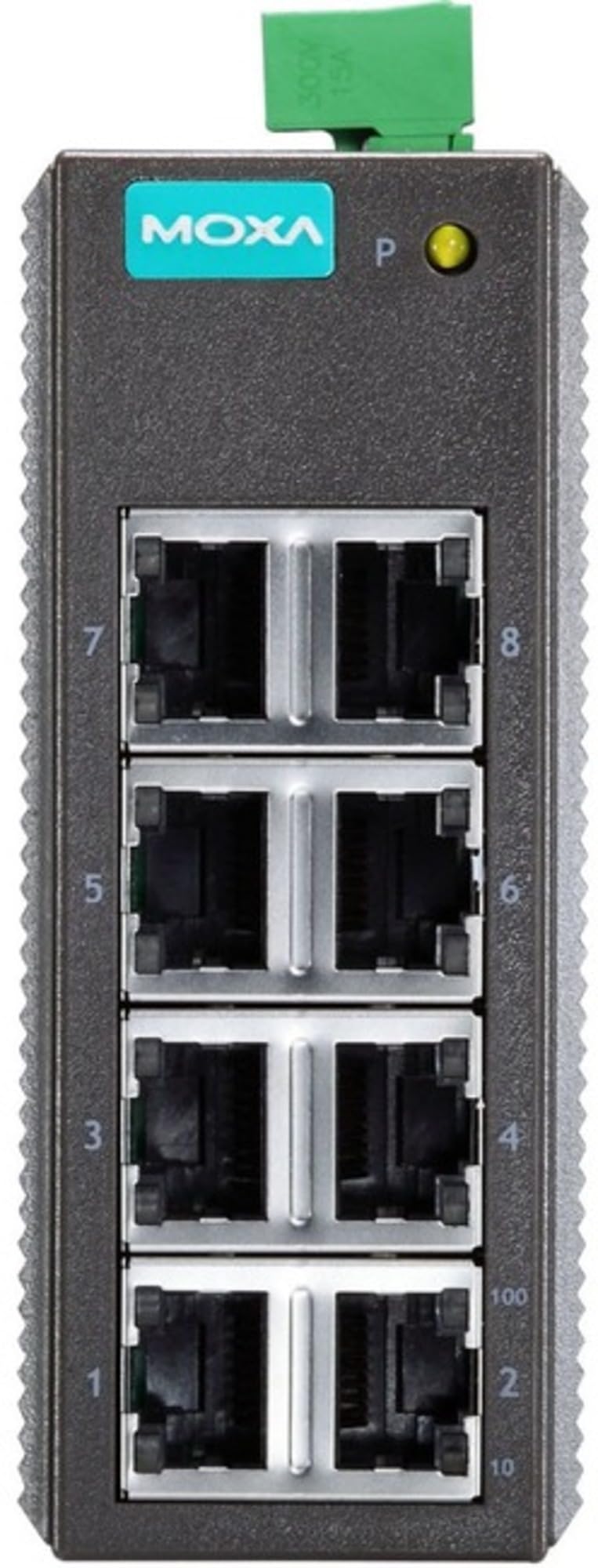 Moxa Etherdevice™ EDS-208 8-Port Unmanaged Industrial Ethernet Switch - Reliable Network Connectivity for Factory Automation & Harsh Environments