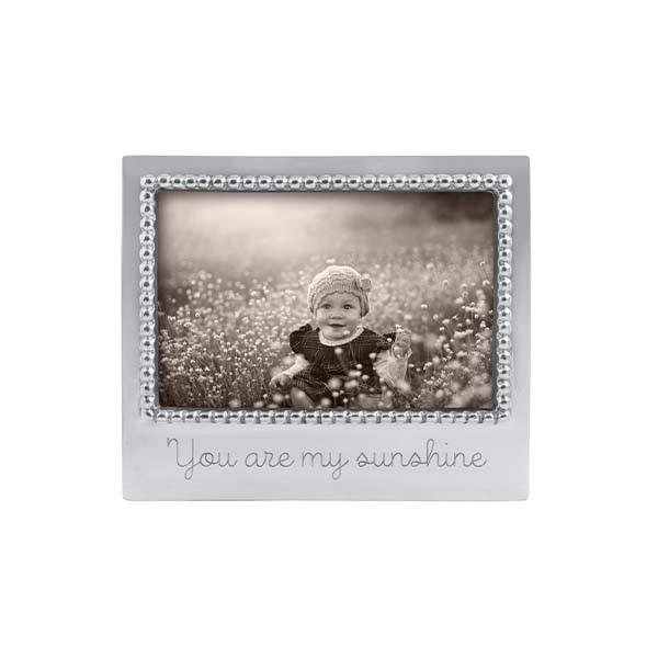 You Are My Sunshine Beaded 4x6 Photo Frame - Perfect for Home Decor, Gifts & Nursery Wall Art