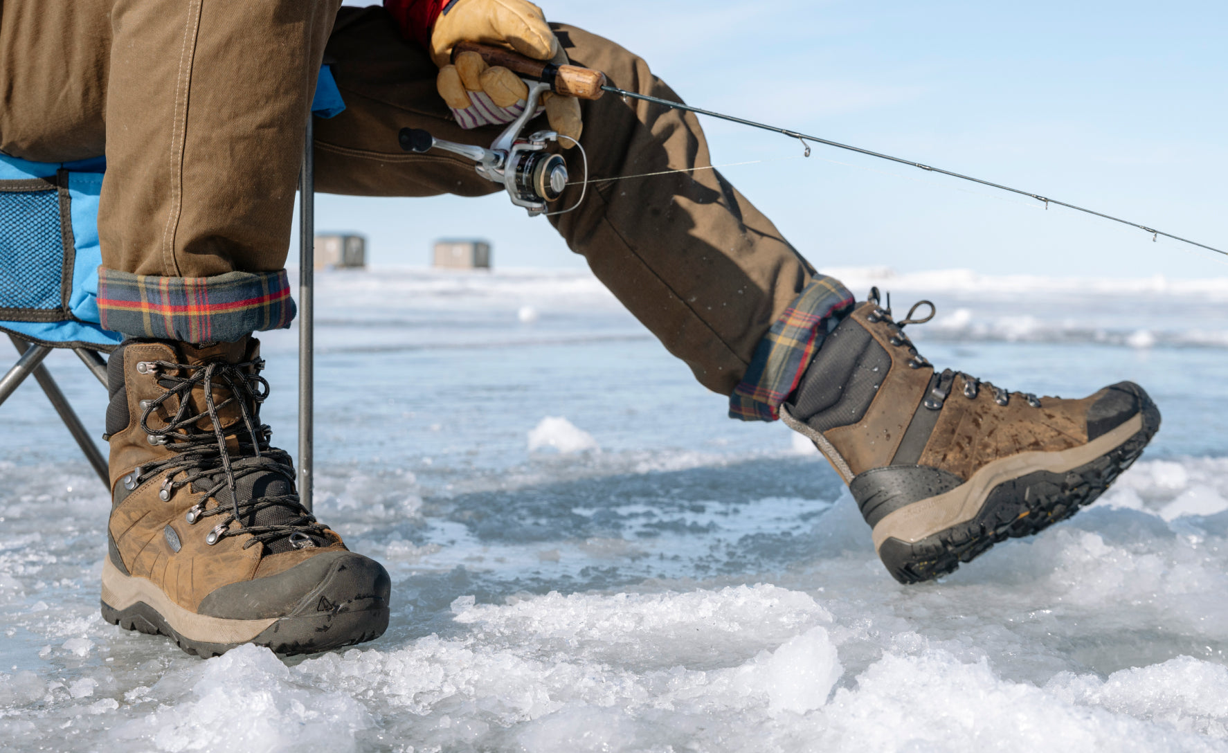 Men's Revel IV High Polar Waterproof Winter Boots - Insulated Snow Boots for Hiking & Outdoor Activities | Canteen/Black | Perfect for Snowshoeing, Ice Fishing & Cold Weather Adventures