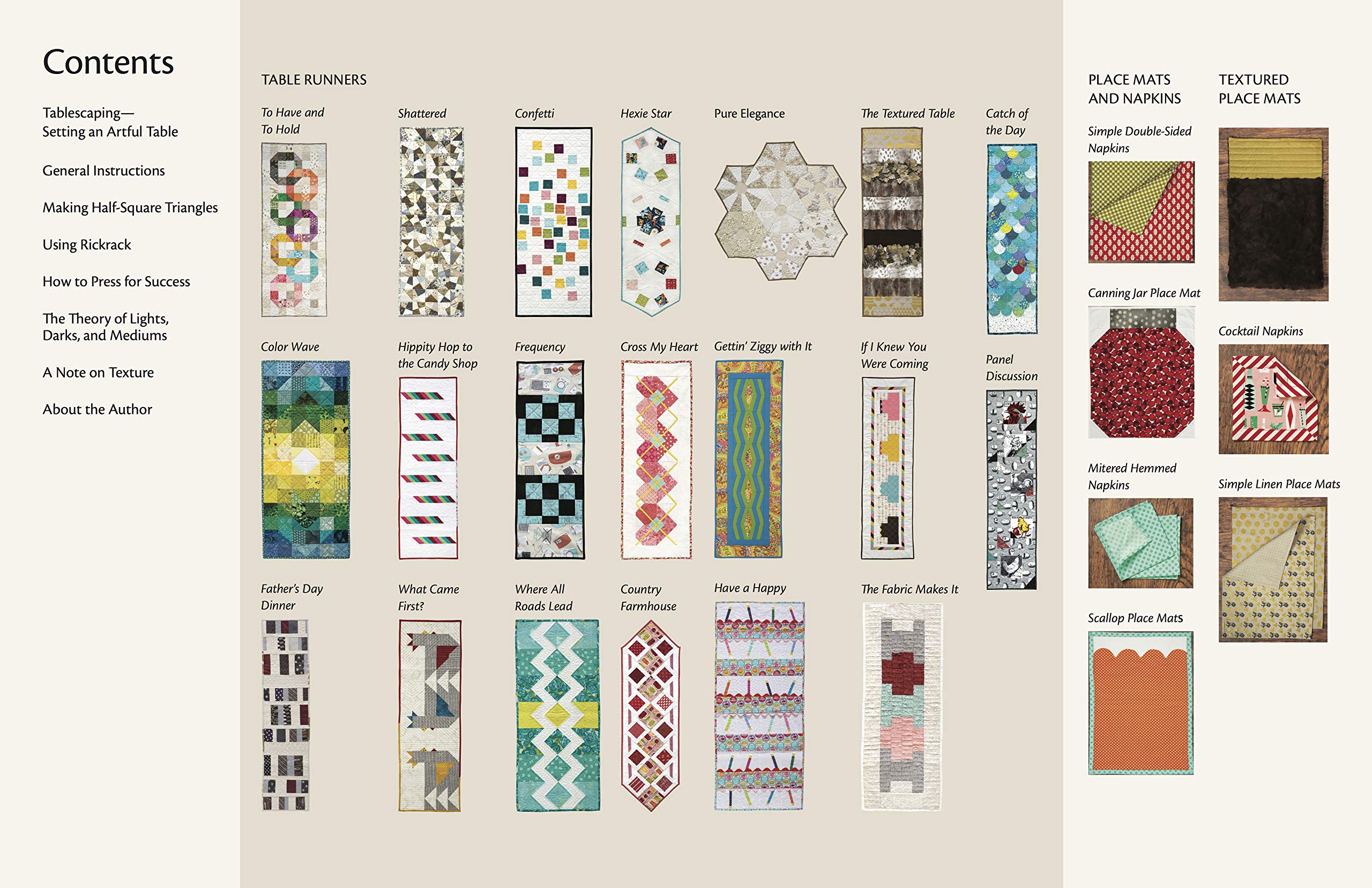 20+ DIY Table Runner, Place Mat & Napkin Sewing Patterns - Elegant Dining Decor for Parties, Weddings & Home