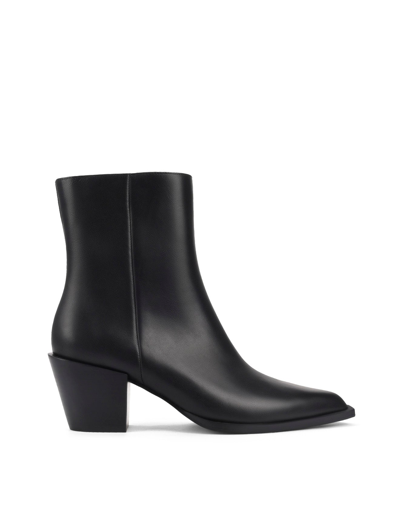 Roger Women's Black Leather Ankle Boots - Stylish & Comfortable for Casual Wear, Office & Night Out