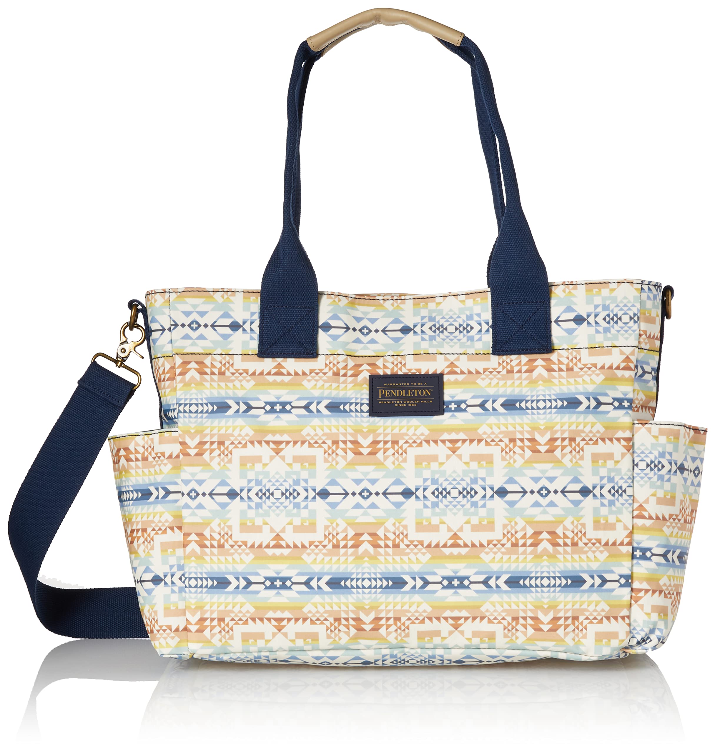 Pendleton Women's Super Tote Bag - Opal Springs Pattern - Large One Size Tote for Work, Travel & Beach - Stylish & Durable Handbag for Everyday Use