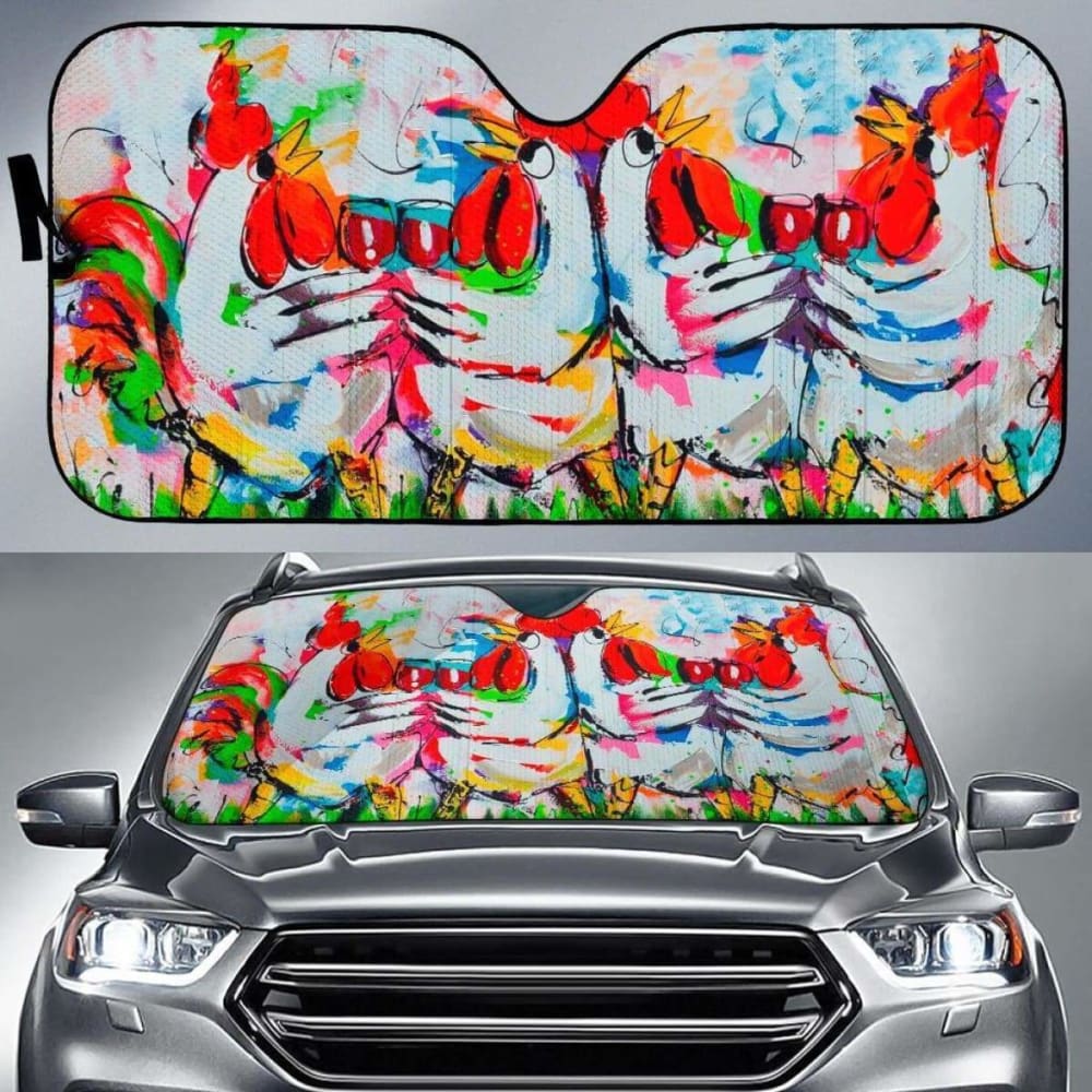 Car Windshield Sun Shade for UV Protection - Foldable Auto Sun Visor for Cars, Trucks & SUVs - Perfect for Summer Travel, Parking & Outdoor Use