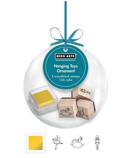 Hero Arts Hanging Ornament Toys - Christmas Tree Decorations, Holiday Party Favors & DIY Craft Supplies for Kids - Perfect for Home, Office & Gift Giving