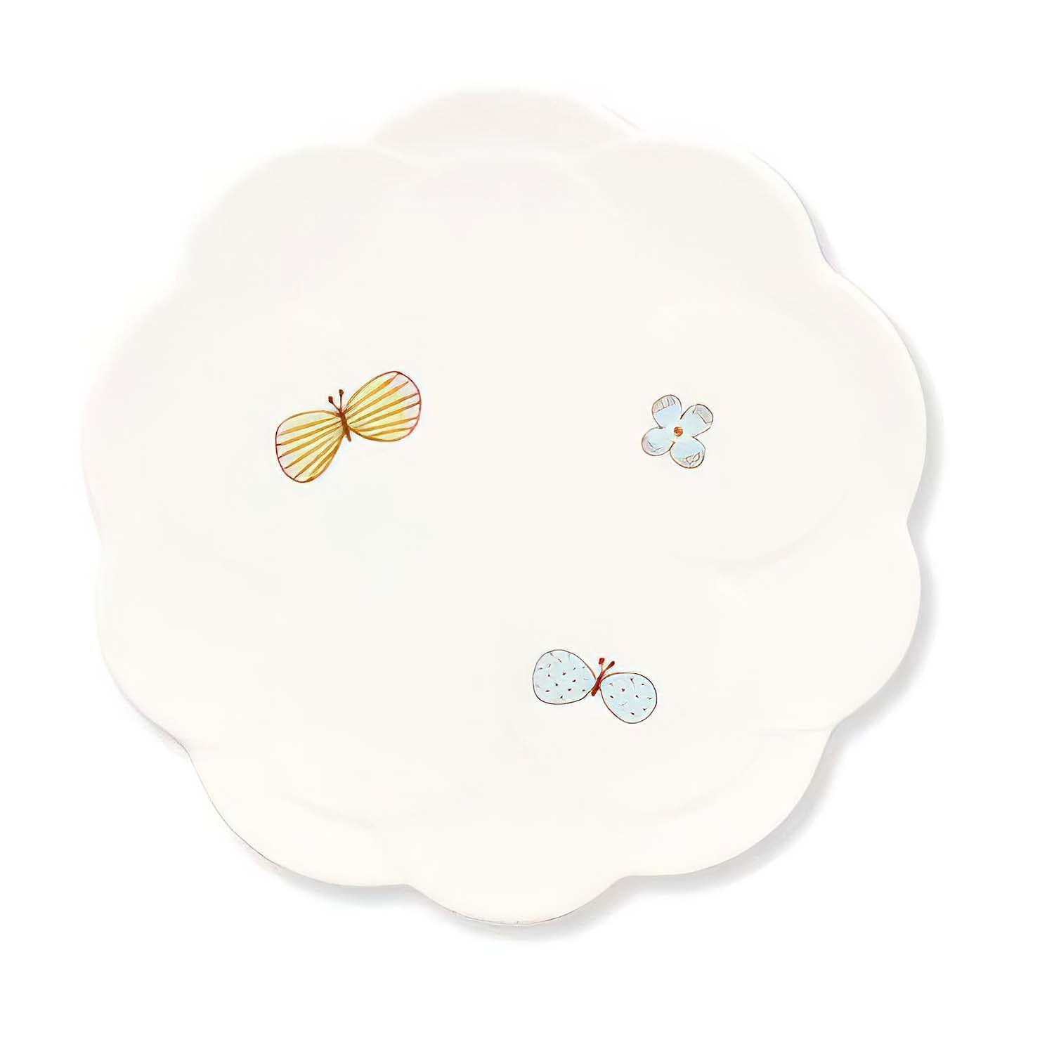 Harekutani Porcelain Butterfly Bowl - Handcrafted Japanese Ceramic Serving Dish for Desserts, Salads & Snacks | Elegant Tableware for Tea Parties, Weddings & Home Decor