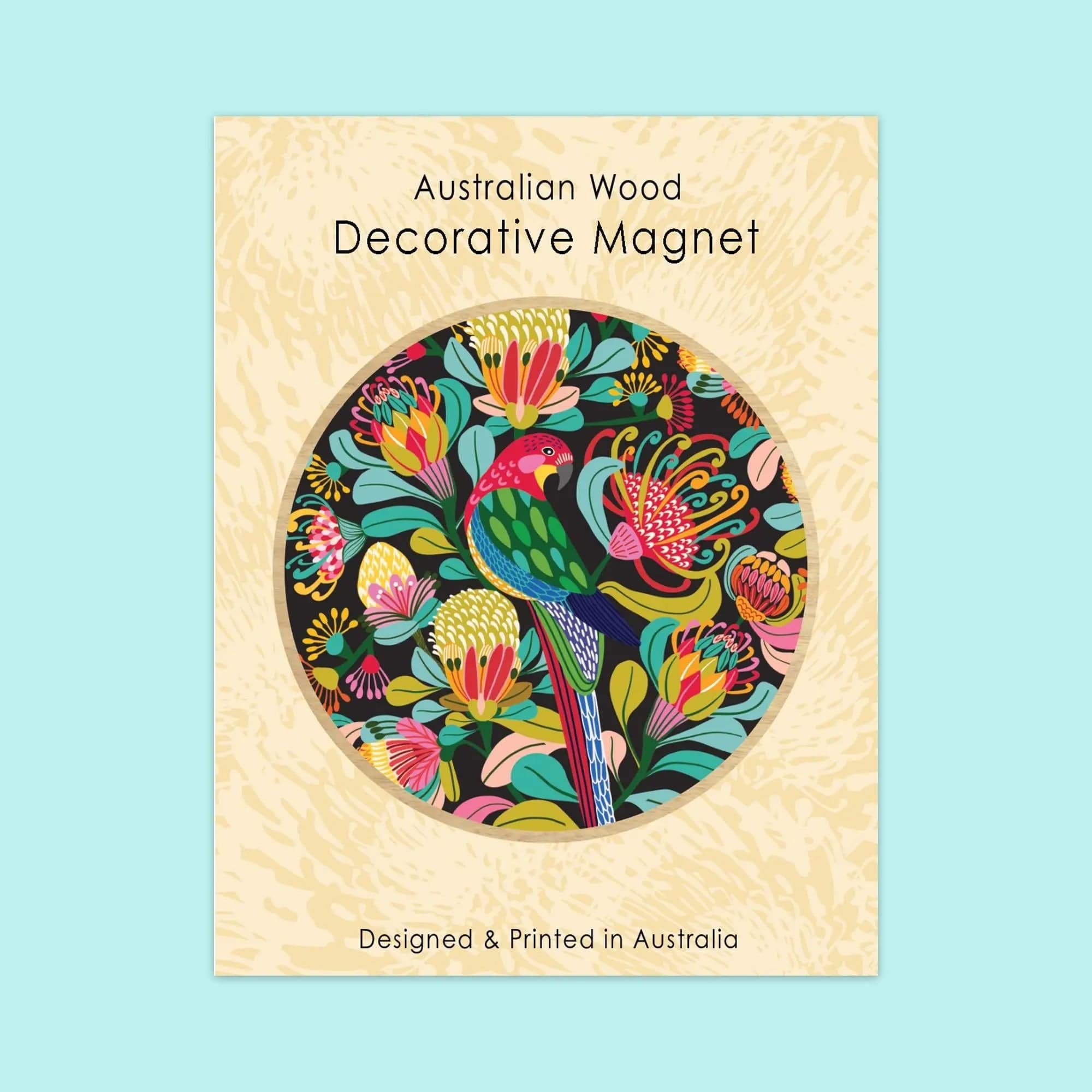 Rosella & Proteas Magnetic Flower Set - Refrigerator Magnets for Kitchen Decor, Office Whiteboard, and DIY Craft Projects