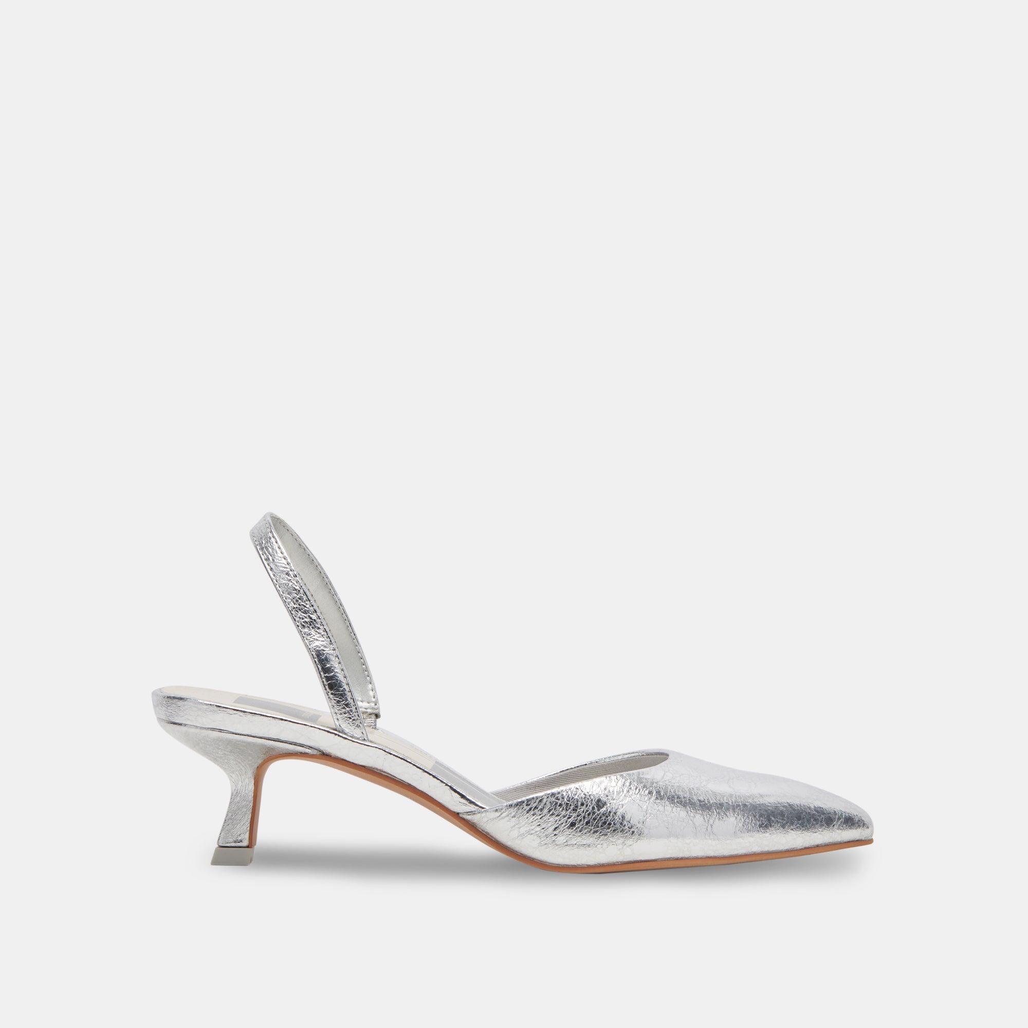 CORSA Silver Crackled Leather High Heels - Elegant Women's Dress Shoes for Parties, Weddings & Evening Events