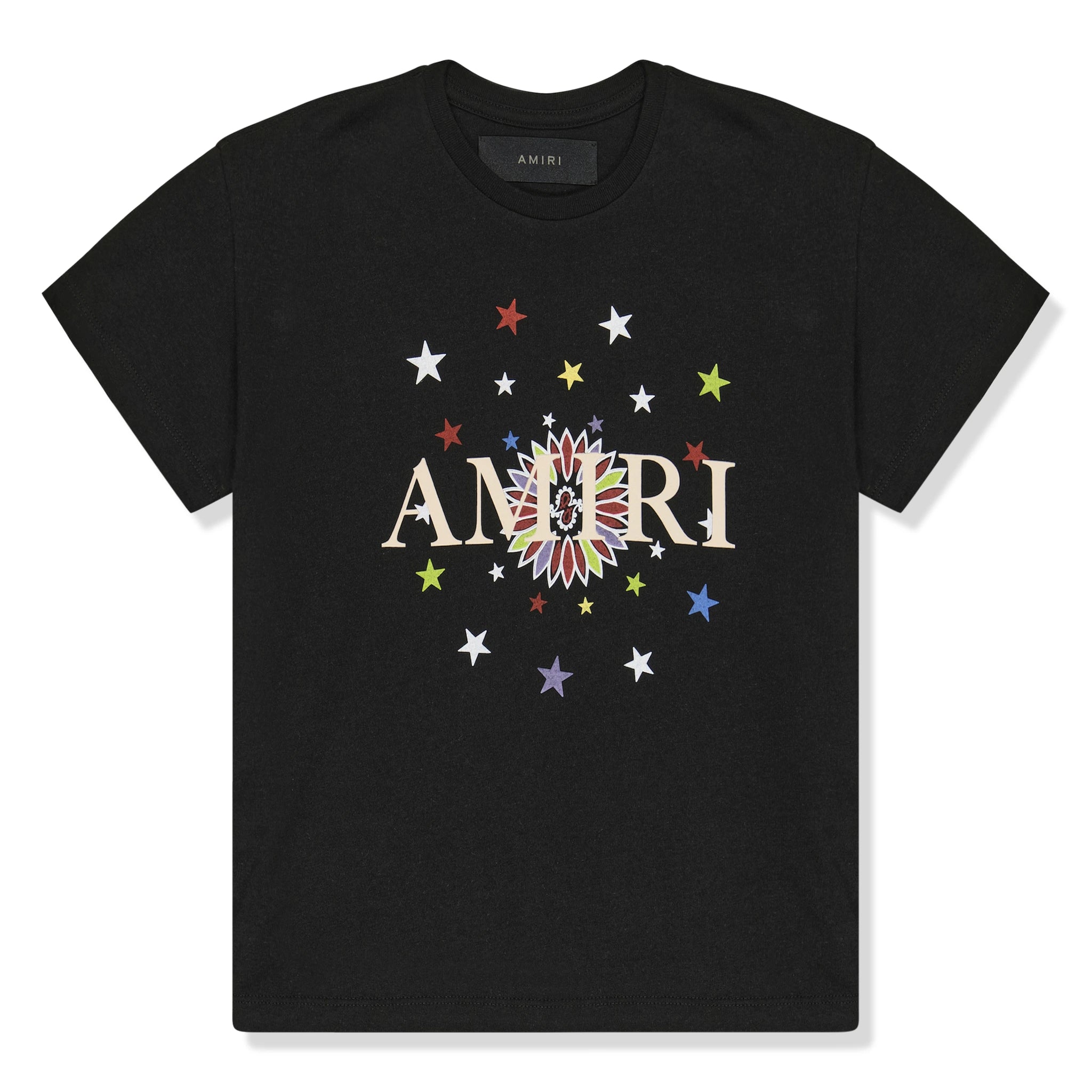 Amiri Kids Star Graphic Black T-Shirt for Boys & Girls - Stylish Casual Tee for Everyday Wear, School, and Playdates