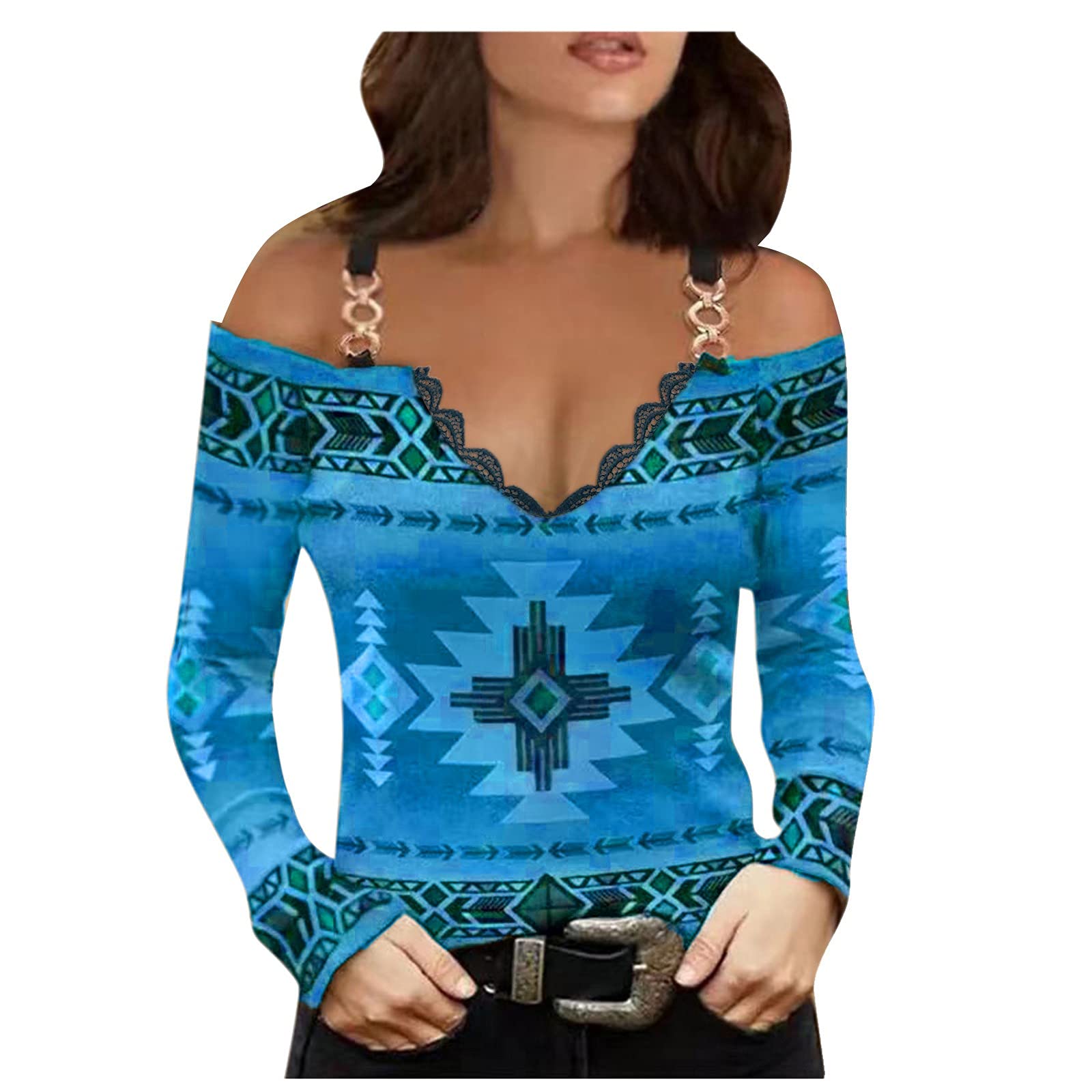 Women's Floral Lace V-Neck Tank Top - Sleeveless Off Shoulder Casual Loose T-Shirt - Summer Beach Wear & Party Outfit