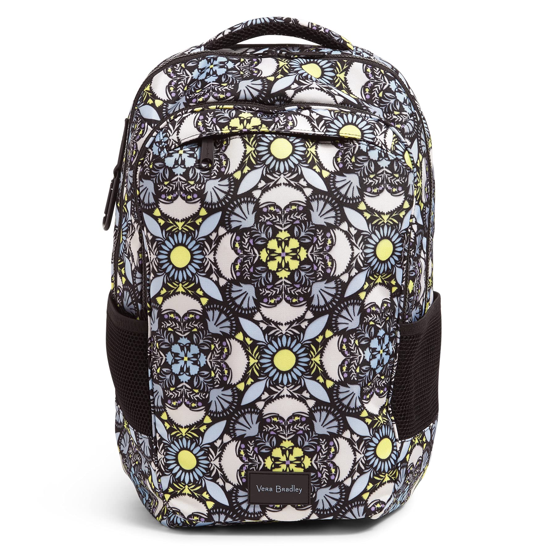 Vera Bradley Recycled Lighten Up Reactive Grand Backpack - Eco-Friendly Laptop Backpack for Women, Stylish Travel & Work Bag, Perfect for College, Commuting & Outdoor Adventures