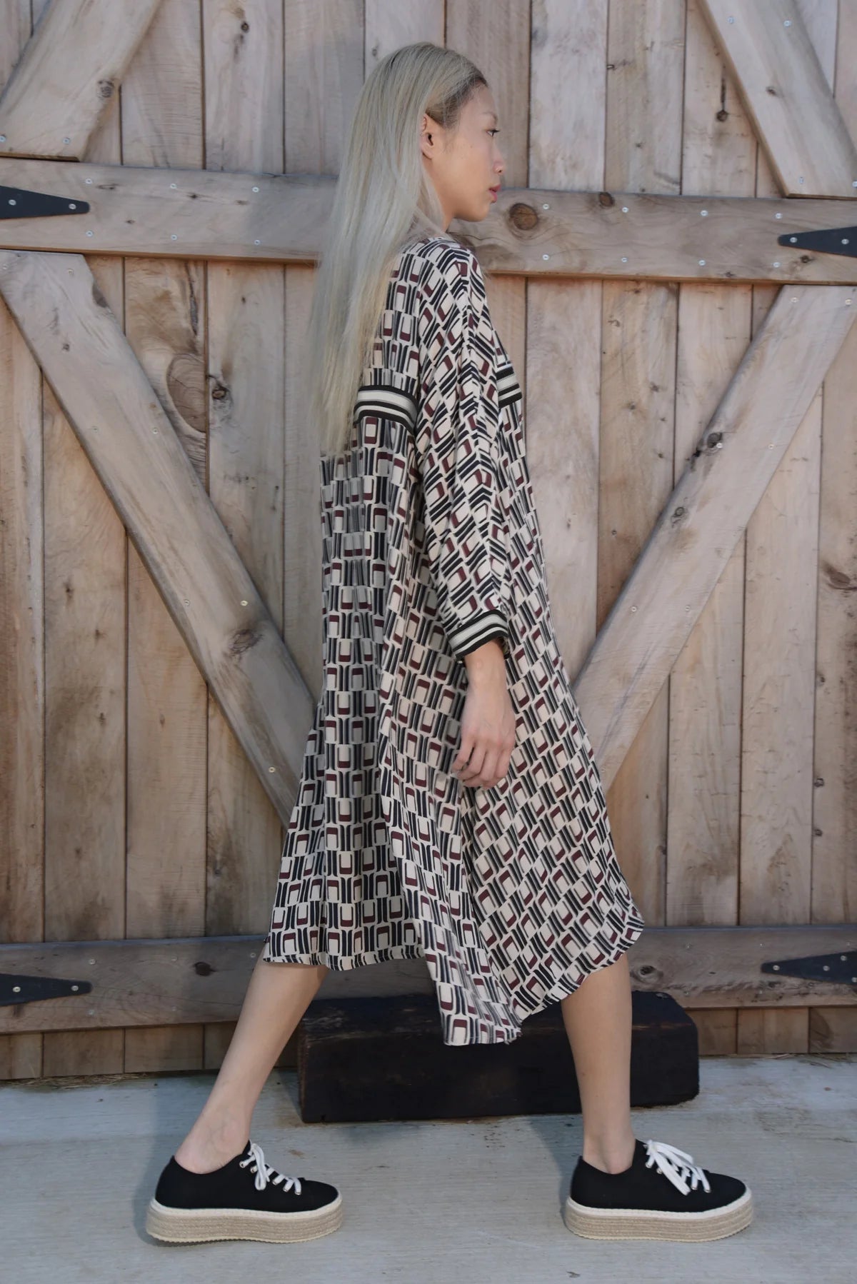 Trelise Cooper Swing Geometric Dress - Women's Flowy A-Line Dress with Unique Print | Perfect for Parties, Weddings & Special Occasions