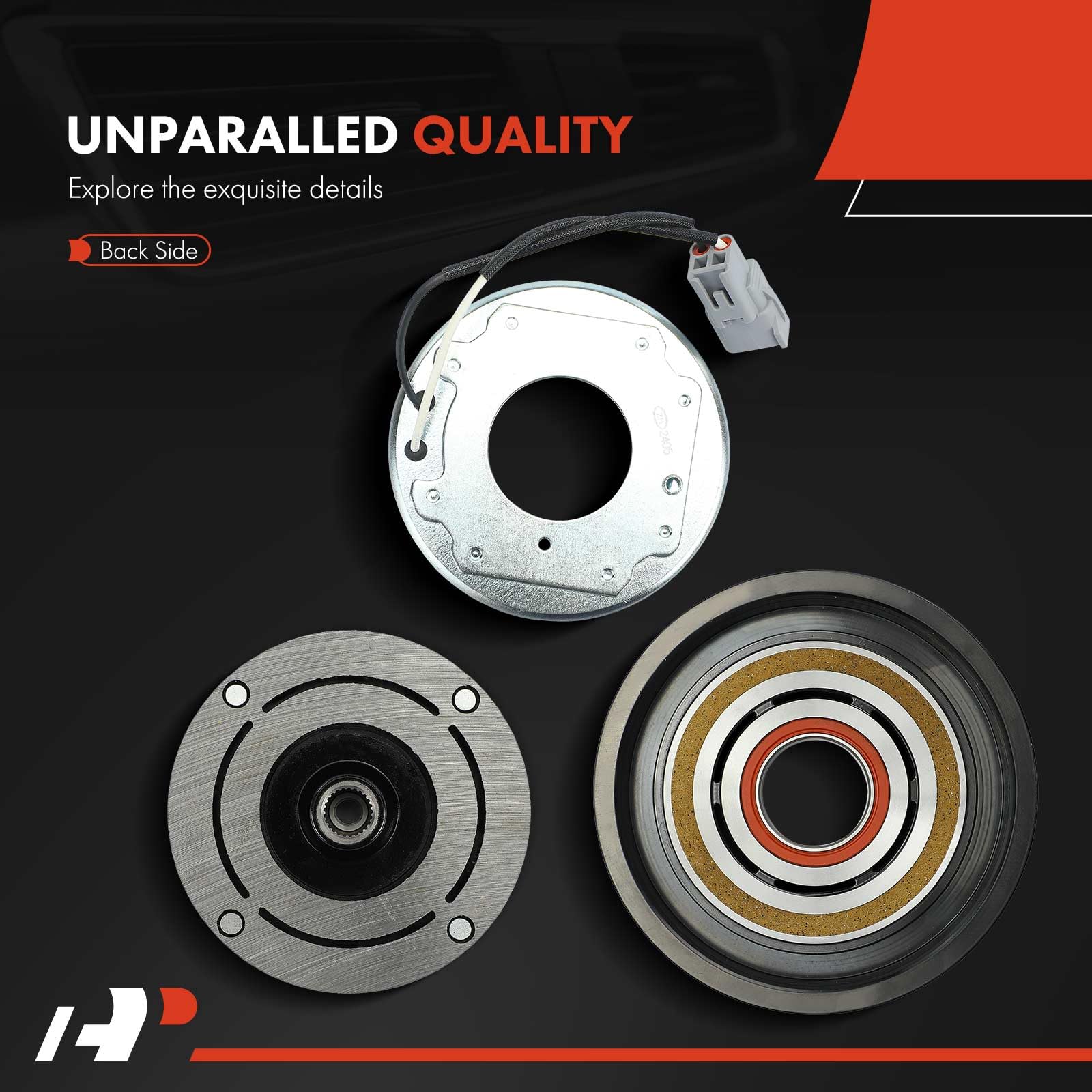 Premium AC Compressor Clutch Kit for Ram 1500 2019-2023 5.7L HEMI - Direct Replacement Part - Perfect for Summer Cooling & Off-Road Adventures