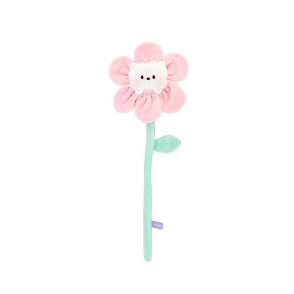 BT21 Mini Flower Deco Holder RJ - Cute Character Phone Stand for BTS Fans, Perfect for Desk Decor & K-Pop Merchandise Collection