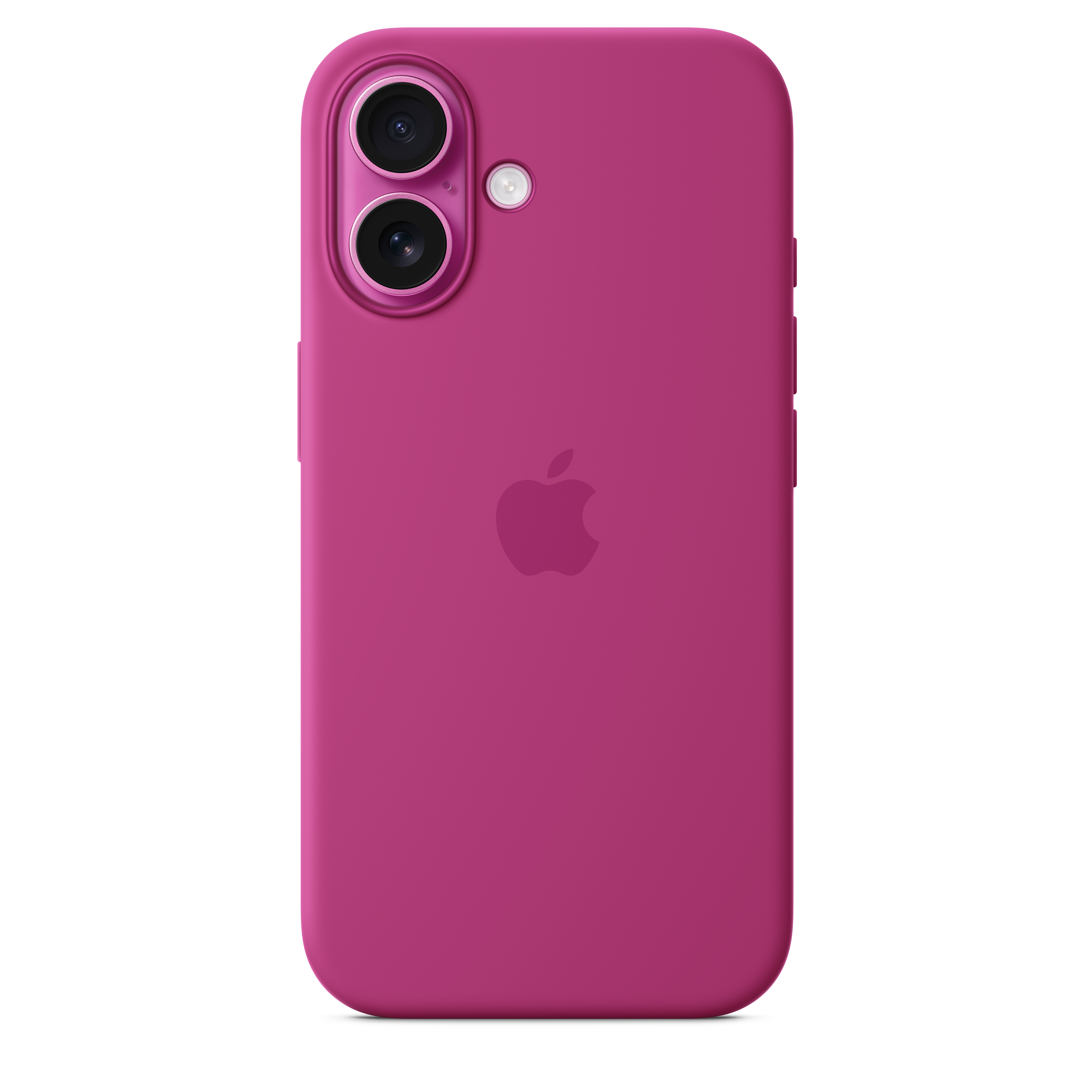 MagSafe Silicone Case for iPhone 16 - Shockproof & Anti-Scratch Protective Cover - Perfect for Work, Travel & Everyday Use (Fuchsia Pink)