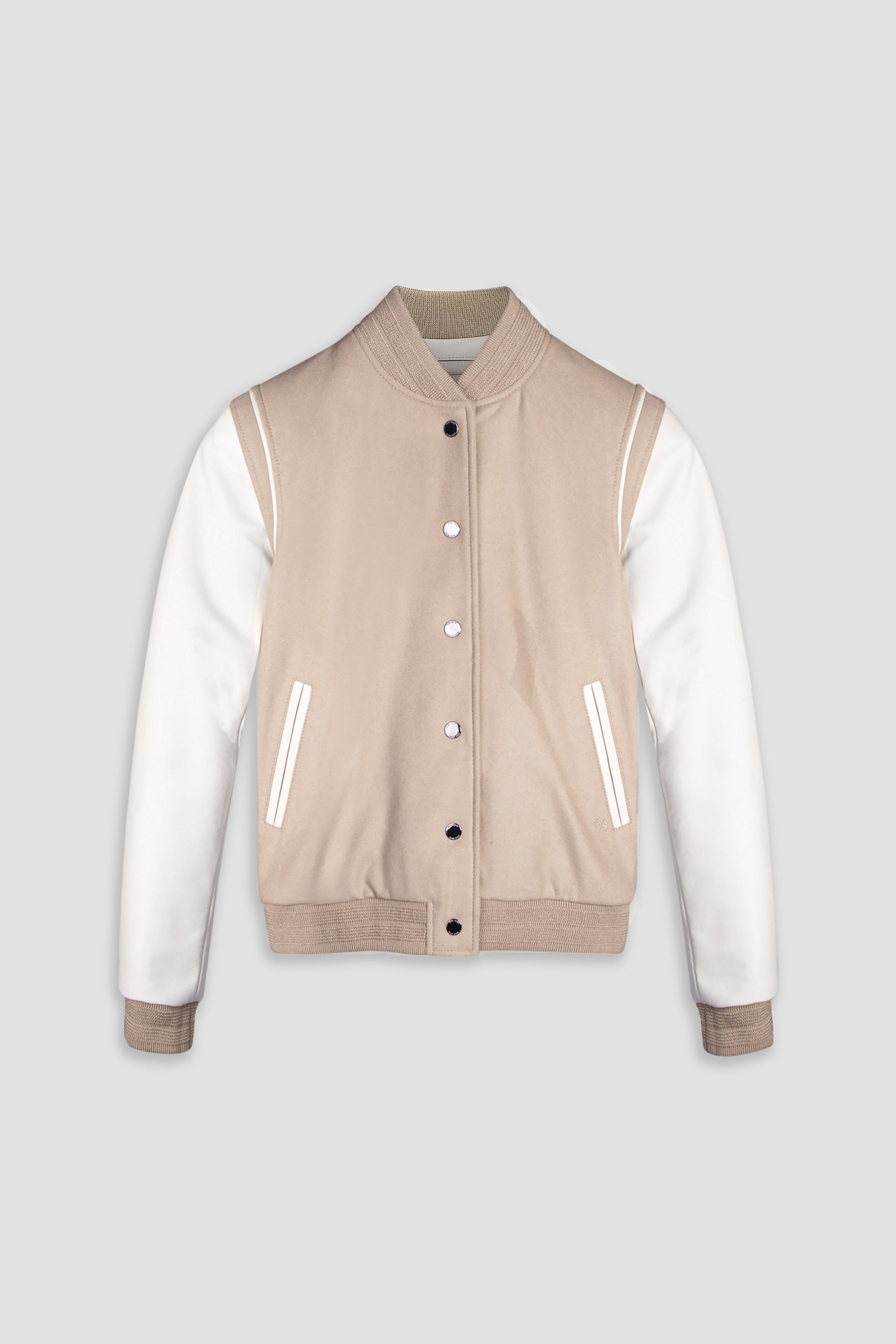 Varsity Ecru Women's Sweater - Soft Casual Pullover for Fall & Winter | Cozy Knitwear for Everyday Wear, Office, and Outings