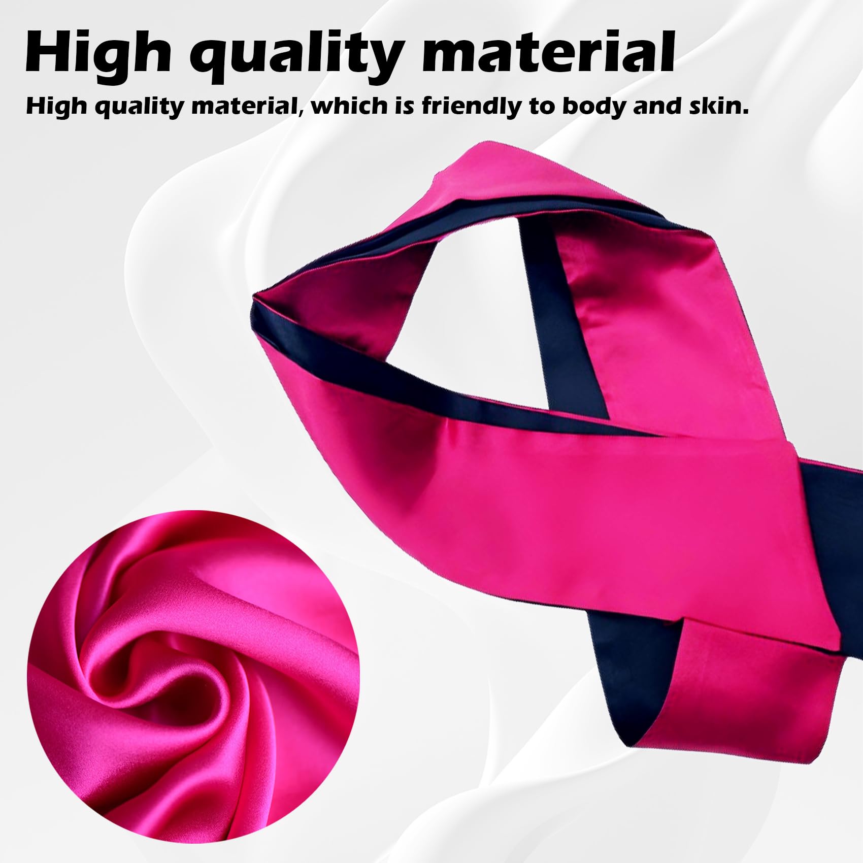 Satin Blindfold & Adjustable Restraints Set - Soft BDSM Bondage Kit for Couples, Handcuffs & Wrist Ankle Cuffs - Sex Toys for Adults, Women & Men - Perfect for Sensual Play, Spicing Up Relationships & Fetish Exploration