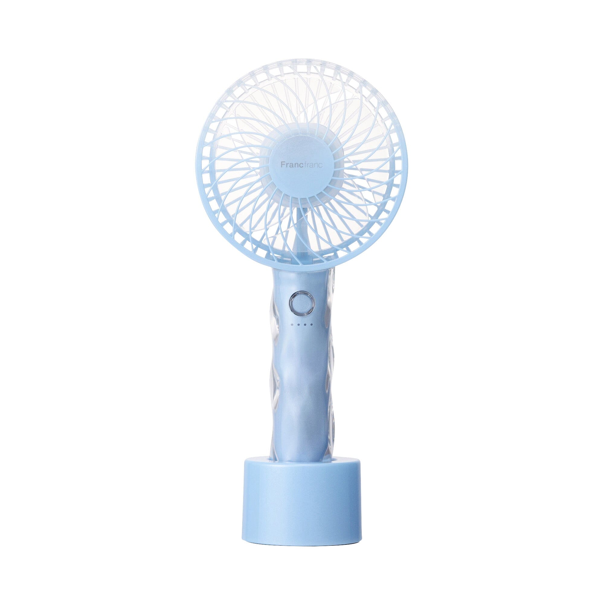 FRAIS Portable Handheld Fan with 3 Speeds - Wave Blue - Perfect for Travel, Office, and Outdoor Activities