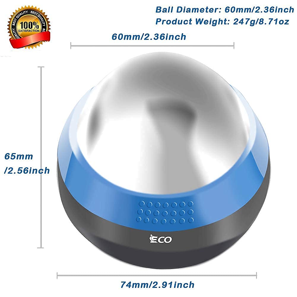 iECO Cryosphere Cold Massage Roller Ball - Therapeutic Ice & Heat Massager for Myofascial Release, Trigger Point Therapy, Muscle Knots & Deep Tissue Relief - Perfect for Post-Workout Recovery, Pain Management & Sports Injury Rehabilitation