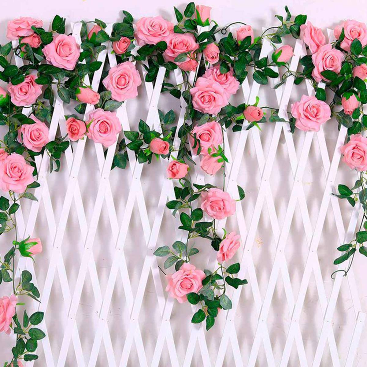 BESPORTBLE Artificial Rose Vine - 1pc Realistic Fake Rose Rattan Decor for Home, Wedding, Party & Garden Floral Arrangements | Water-Resistant Faux Flowers