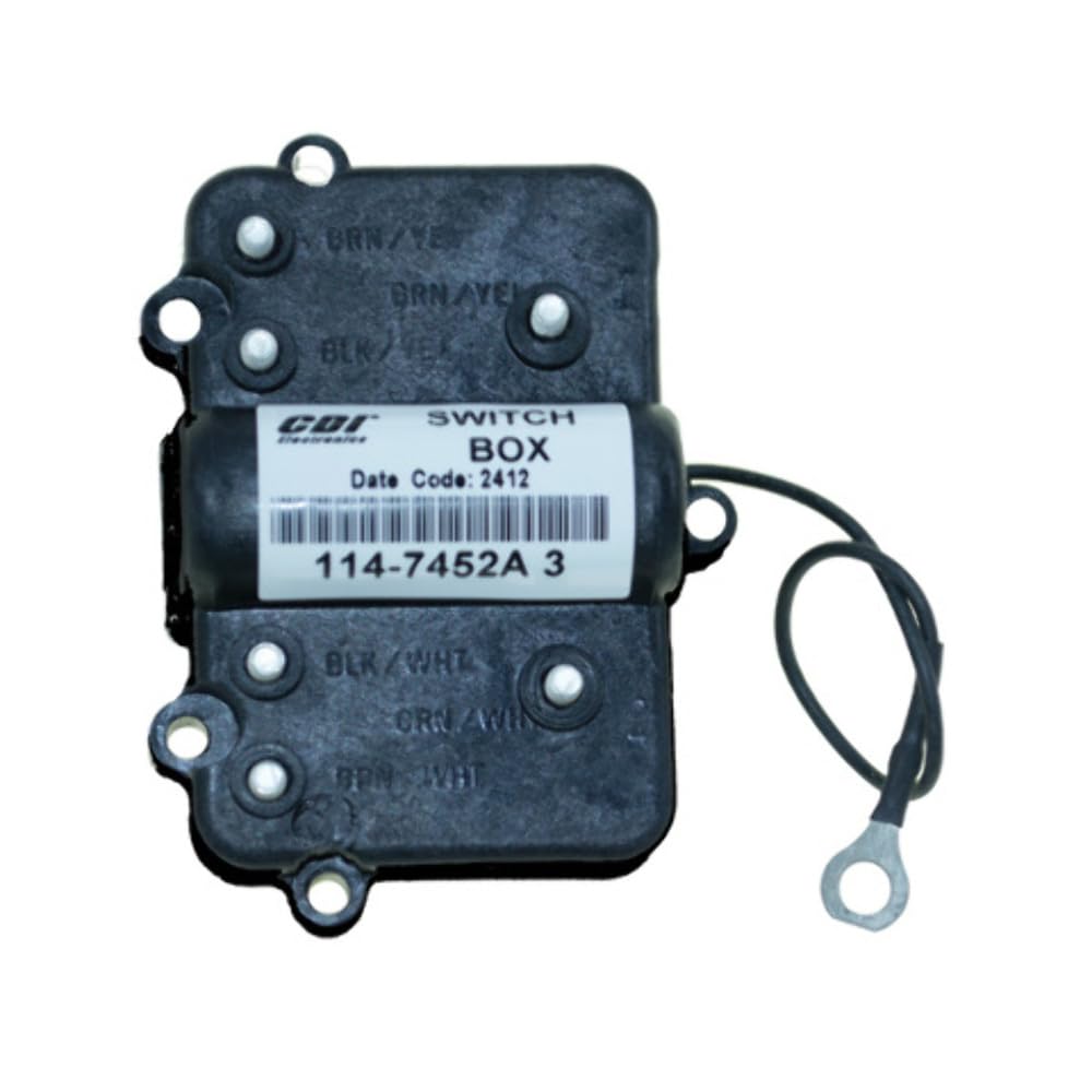CDI Electronics 114-7452A3 Mercury Switch Box with Terminals - Compatible with Mercury Mariner Force 18-5776 & 339-7452 - Perfect for Marine Engine Repair & Boat Maintenance