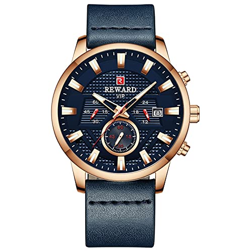 Men's Multi-Function Sports Watch - Waterproof Digital Watch with Calendar Display & Leather Strap - Perfect for Running, Swimming, Gym Workouts & Outdoor Activities