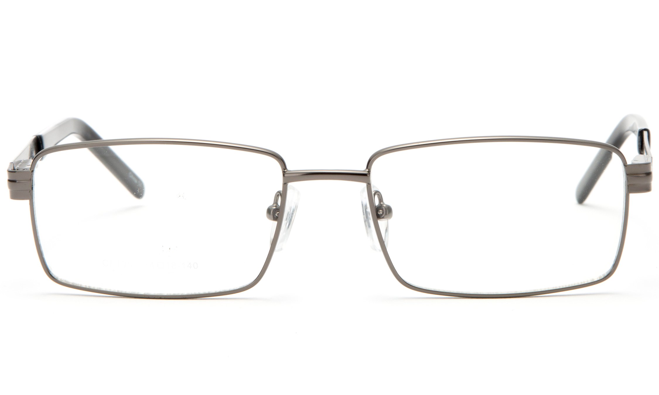 Newbee Fashion - Slim Metal Frame Durable Prescription Ready Clear Lens Glasses with Spring Hinge | Lightweight Eyewear for Reading & Computer Use | Men & Women Fashion Glasses for Office & Daily Wear