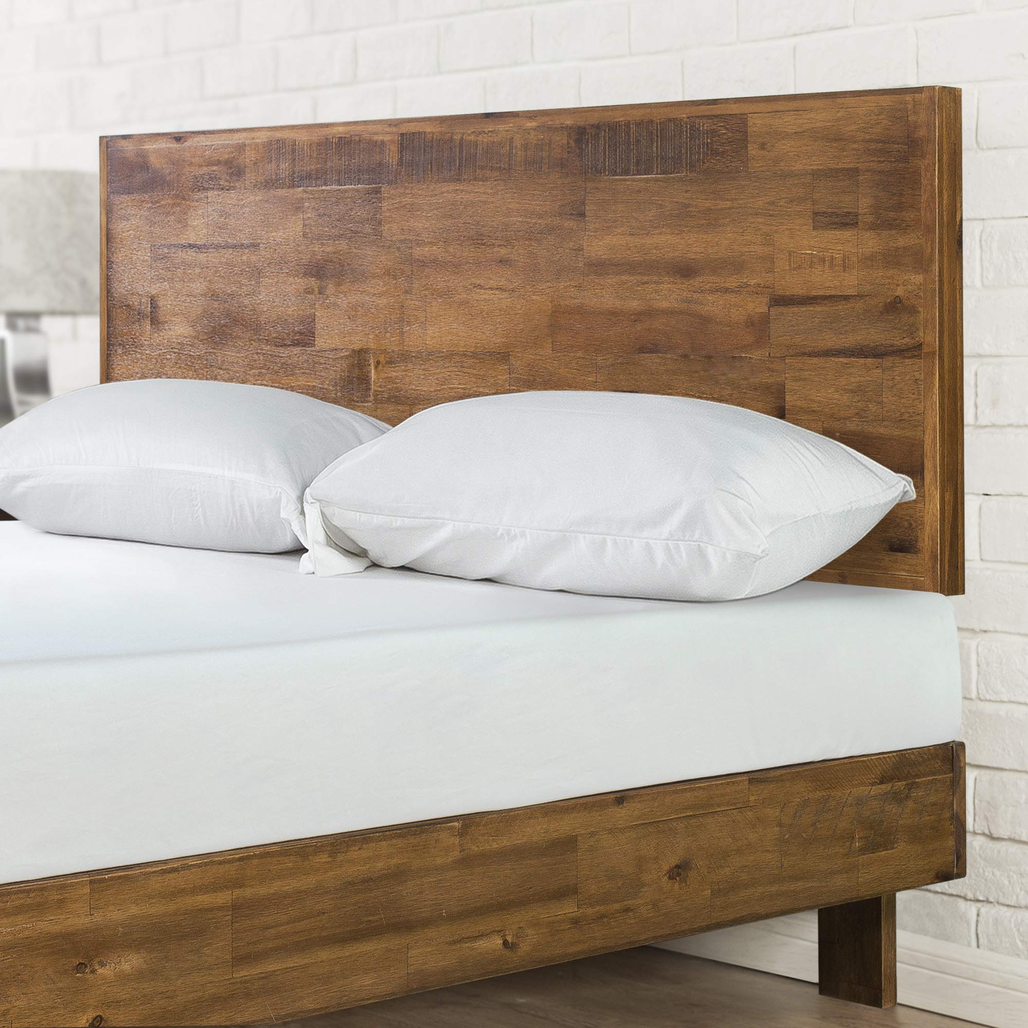 ZINUS Tricia Full Size Wood Platform Bed Frame with Adjustable Headboard - No Box Spring Needed, Sturdy Wood Slat Support & Easy Assembly - Perfect for Modern Bedrooms, Guest Rooms & Small Spaces