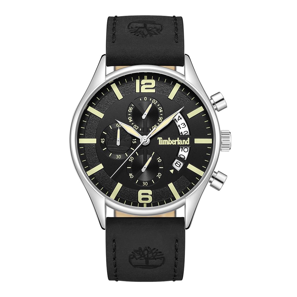 Timberland Men's Chronograph Watch - Waterproof Stainless Steel Analog Wristwatch for Outdoor, Casual & Business Wear