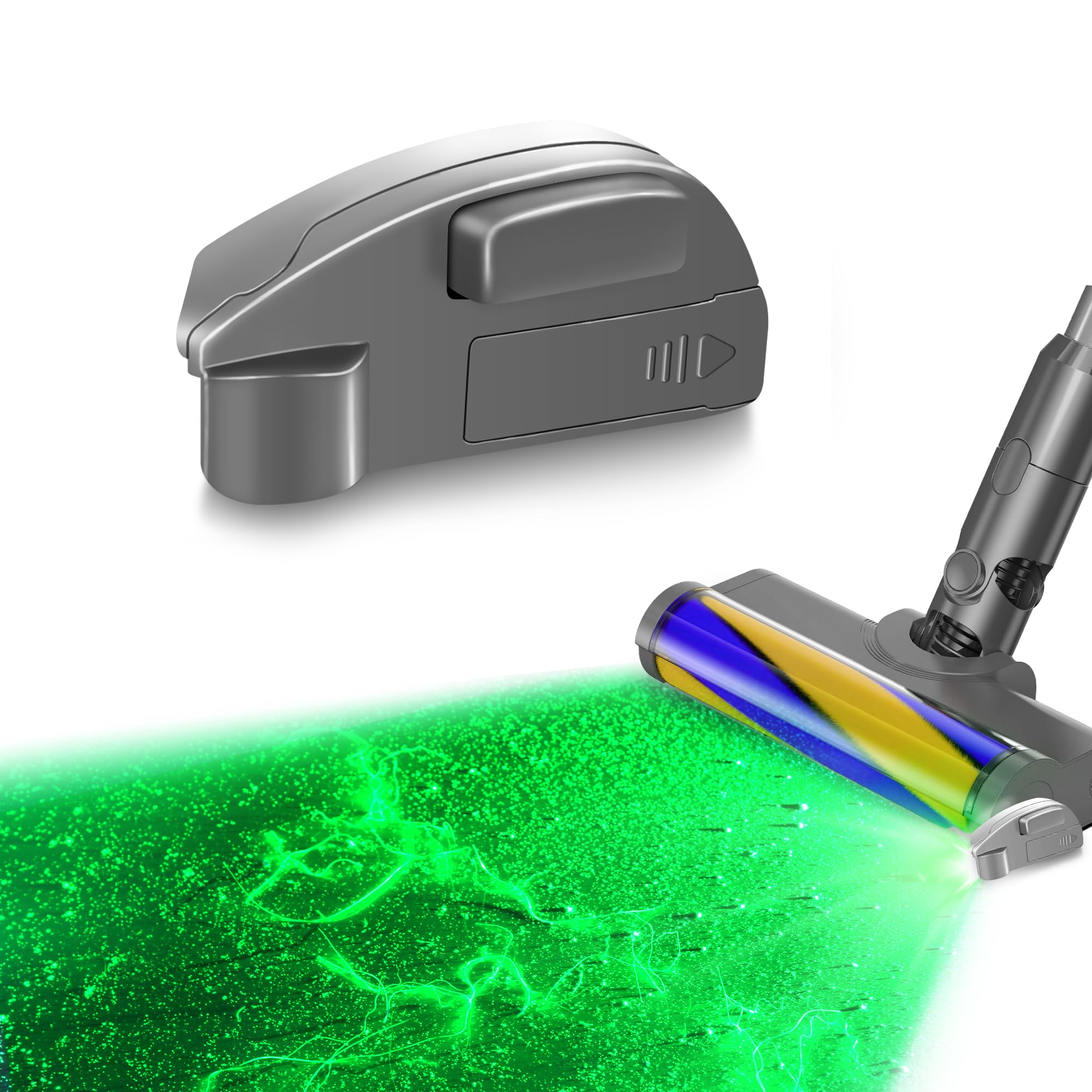 Dyson Shark Bissell Vacuum LED Dust Lamp - Pet Hair Detector for Home Cleaning