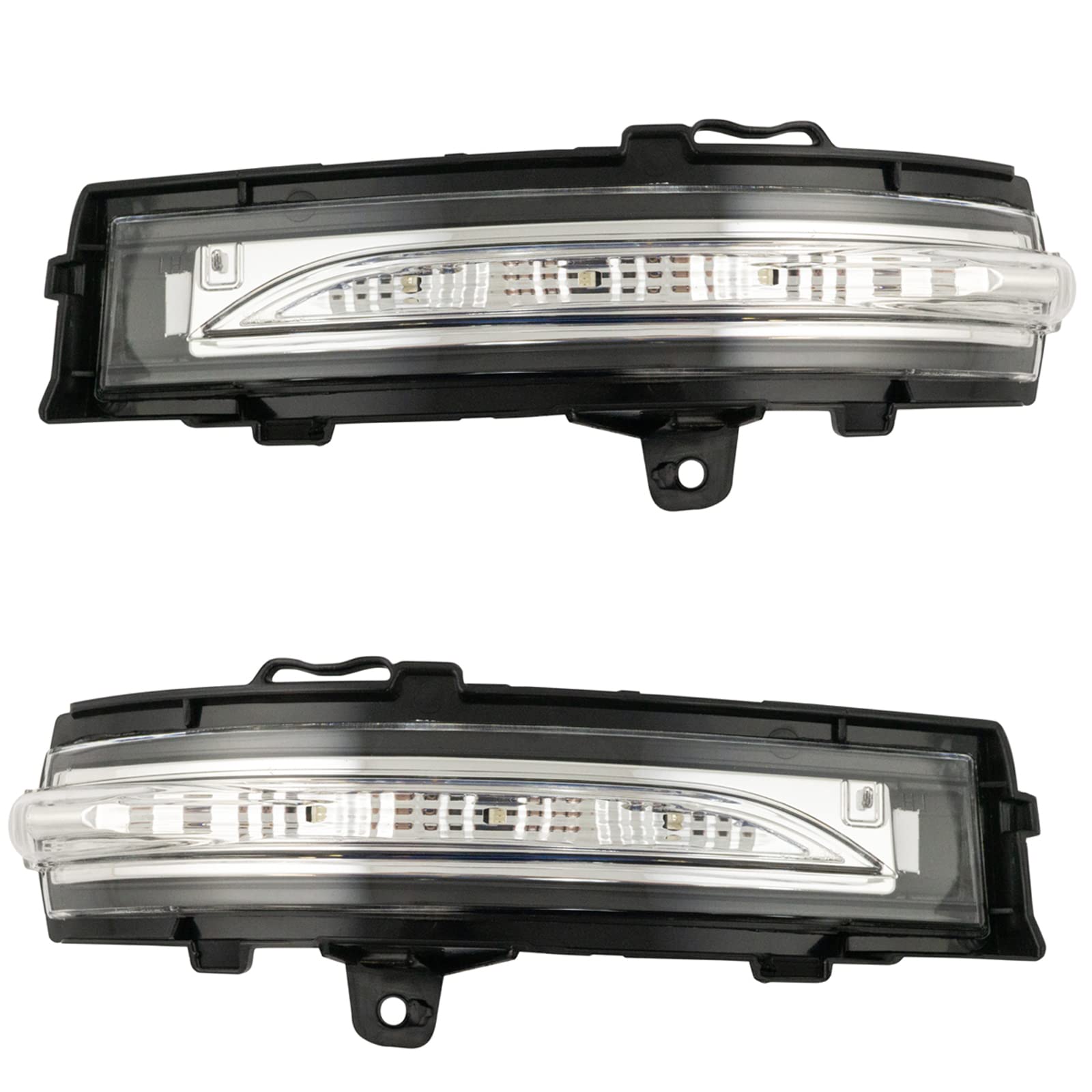 TRQ LED Turn Signal Lights Pair for Ford Edge - Driver & Passenger Side Mirror Mounted - Durable & Bright Replacement - Perfect for Night Driving & Enhanced Safety