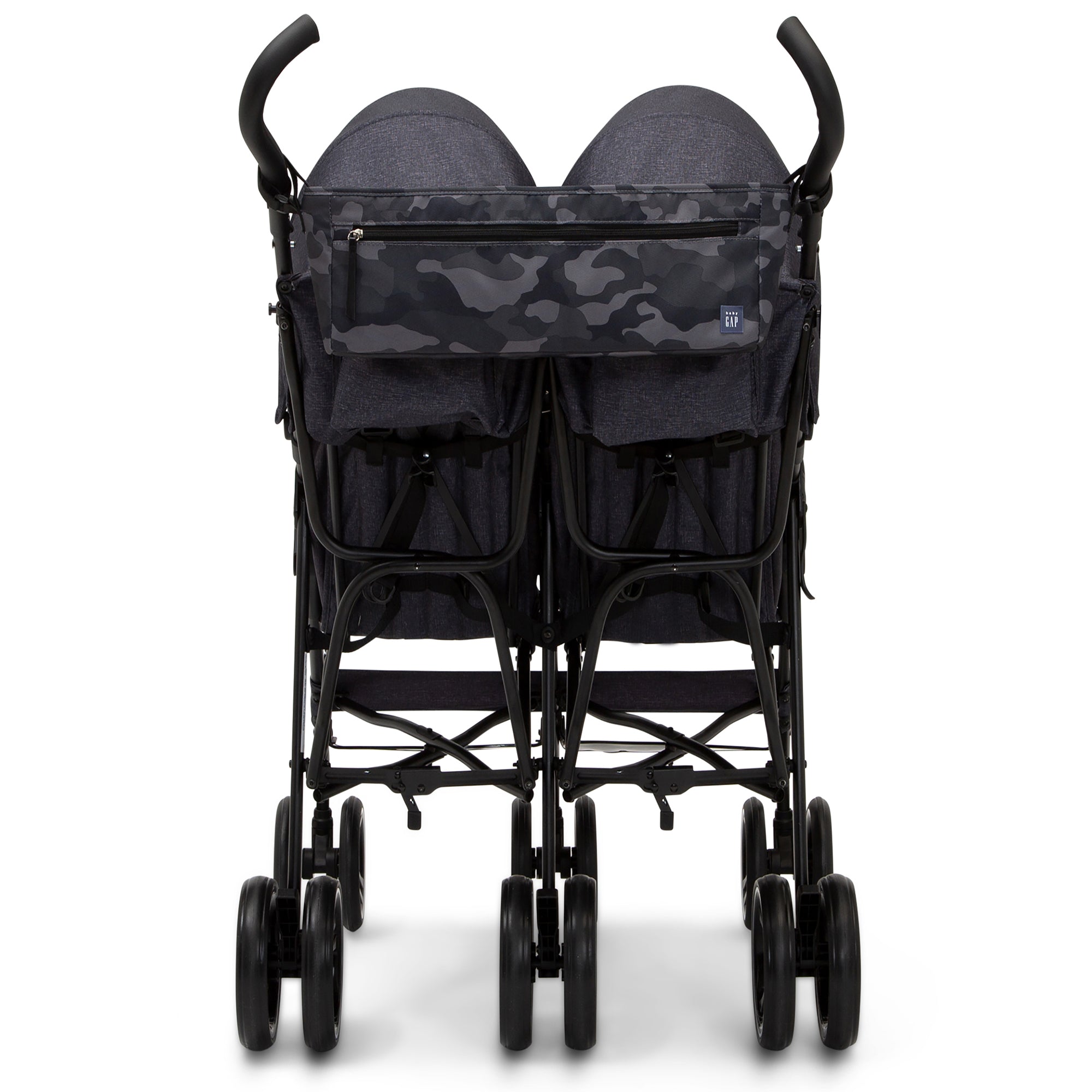 BabyGap Classic Side by Side Double Stroller - Lightweight Compact Twin Stroller for Toddlers & Infants - Perfect for Shopping, Travel & Outdoor Walks