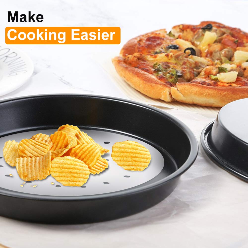 WanderLand Air Fryer Paper Liners - 100 Pack 9-Inch Round Parchment Sheets, Nonstick & Disposable Baking Liners for Microwave, Oil & Water Resistant, Bleach-Free - Perfect for Air Fryers, Baking, and Meal Prep