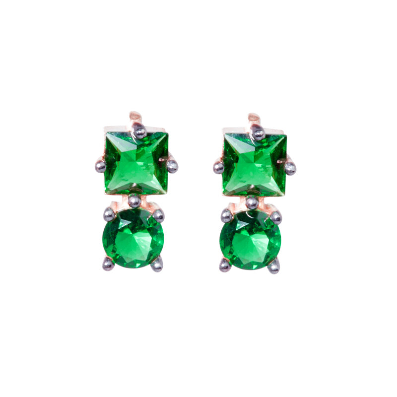 Mark Robbins Stud Earrings for Women - 14K Gold Plated Cubic Zirconia Studs | Perfect for Everyday Wear, Gift Giving & Special Occasions