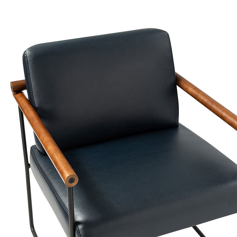 Edurne Modern Armchair with Sturdy Metal Legs - Perfect for Living Room, Office, and Lounge Areas
