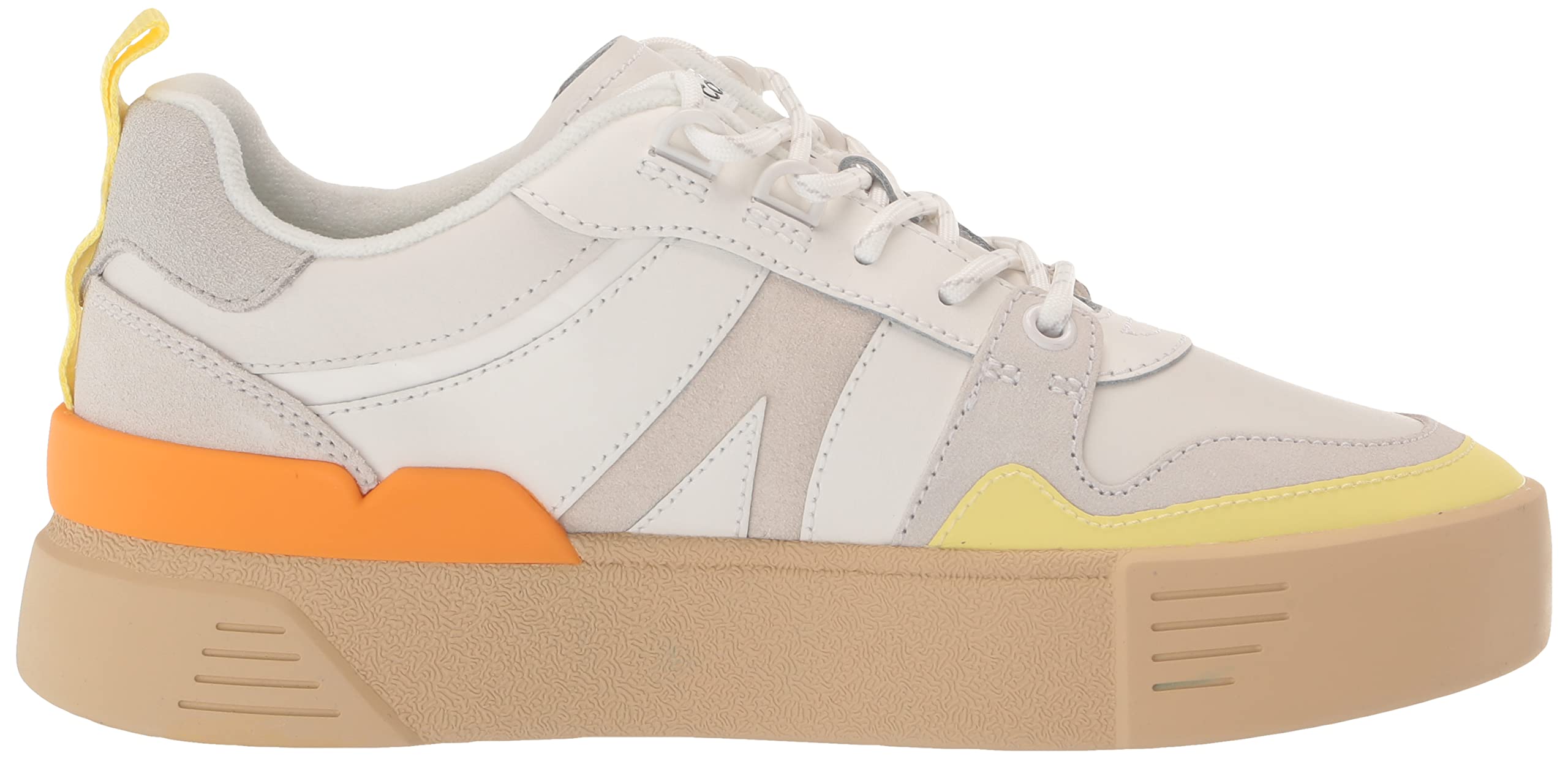 Lacoste Women's L002 Leather Sneakers - Comfortable & Stylish White Casual Shoes for Women | Perfect for Walking, Work & Everyday Wear