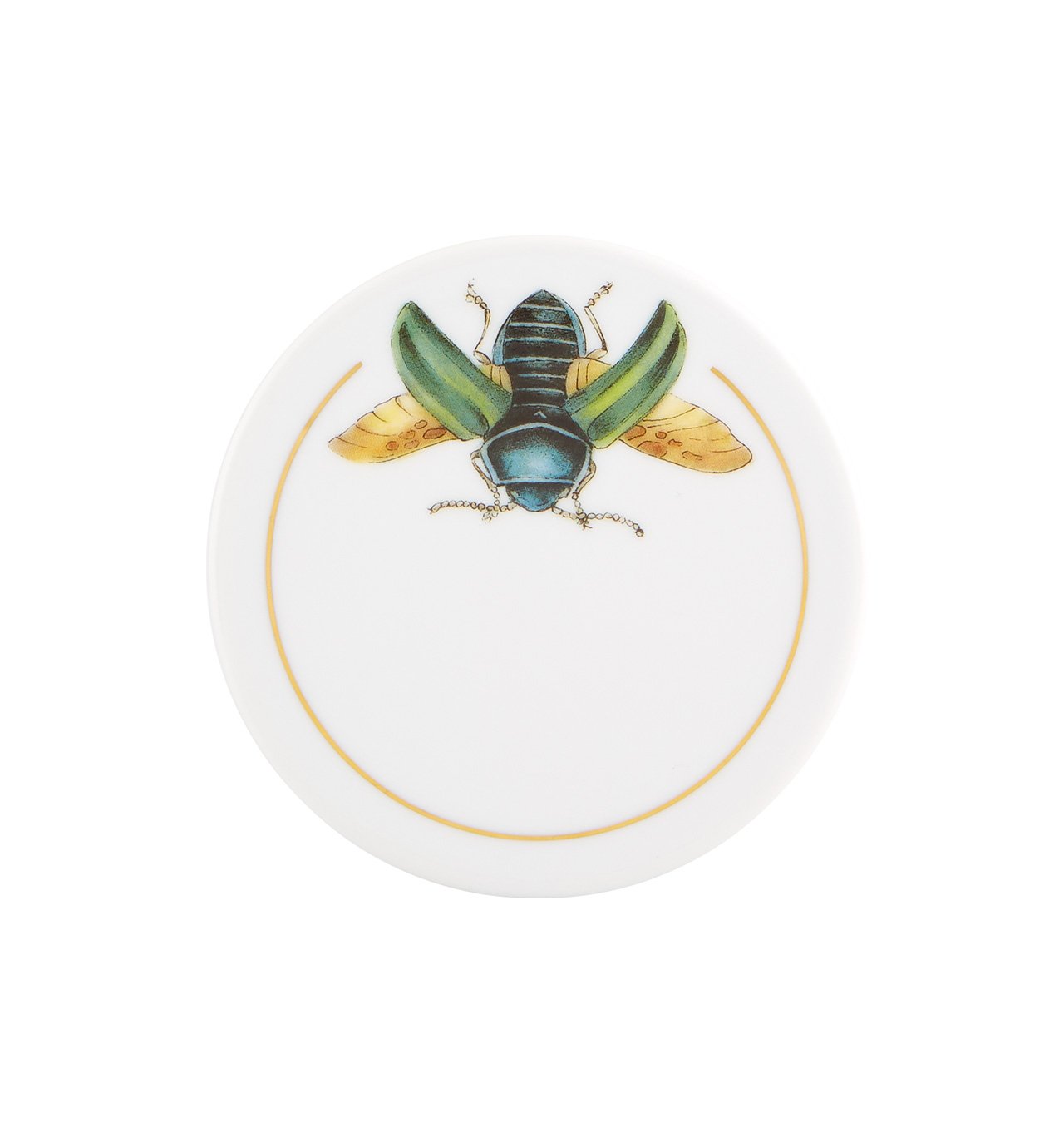 Vista Alegre Insect Coaster Set of 6 - Colorful Glass Drink Coasters for Home, Bar, and Outdoor Use - Perfect for Protecting Tables from Spills and Stains