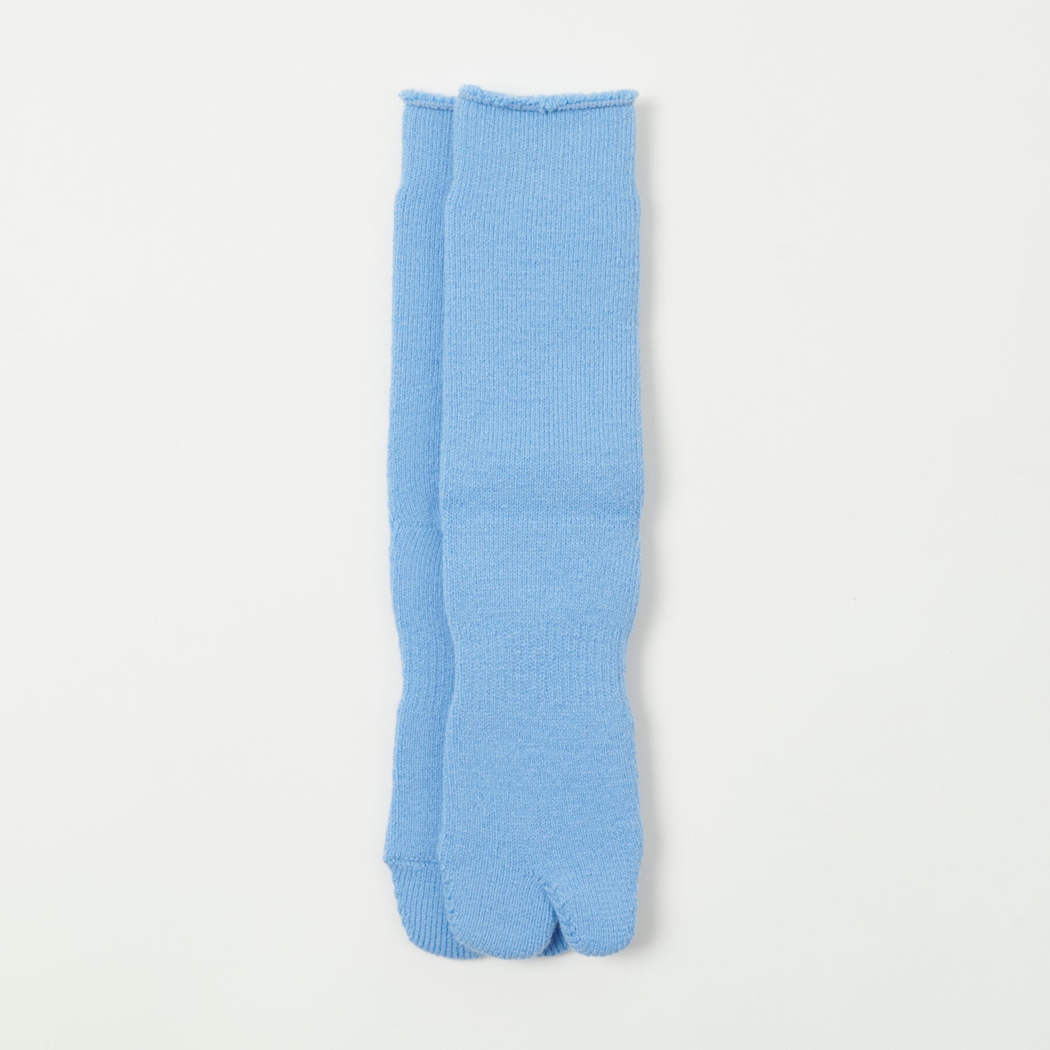 Premium Nodal Brushed Pile Tabi Socks - Light Blue | Comfortable Split-Toe Design for Yoga, Martial Arts & Japanese Footwear | Perfect for Cosplay, Dance & Traditional Occasions