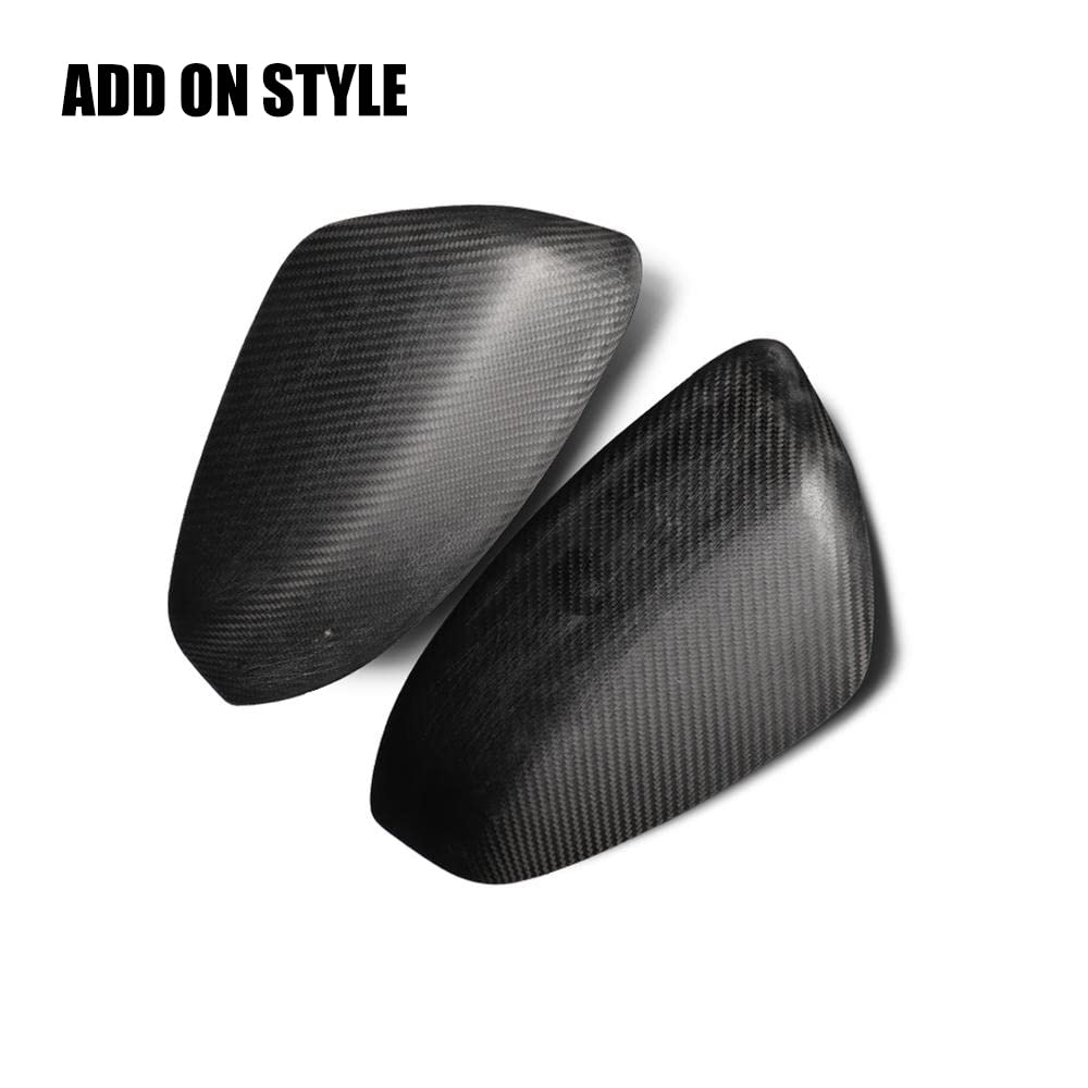 Carbon Fiber Mirror Cap Covers for 2009-2020 Nissan 370Z Z34 - Lightweight & Stylish Replacement Accessories (Pair) - Perfect for Car Enthusiasts & Custom Builds