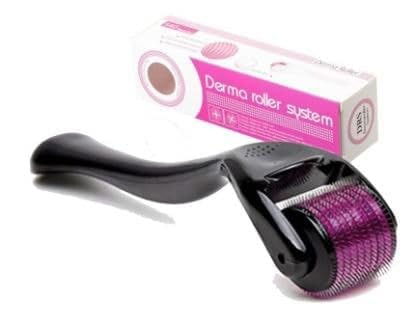 0.5mm Derma Roller for Hair Growth - 540 Titanium Micro Needles Scalp Massager for Hair Regrowth & Reducing Hair Loss - Effective for Men & Women - Perfect for At-Home Hair Care & Stretch Mark Treatment