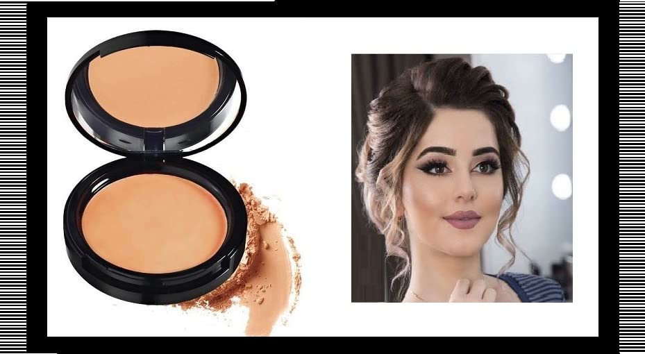 Professional Compact Powder Makeup - Waterproof & Long-Lasting for Flawless Coverage | Perfect for Daily Wear, Special Occasions & On-The-Go Touchups