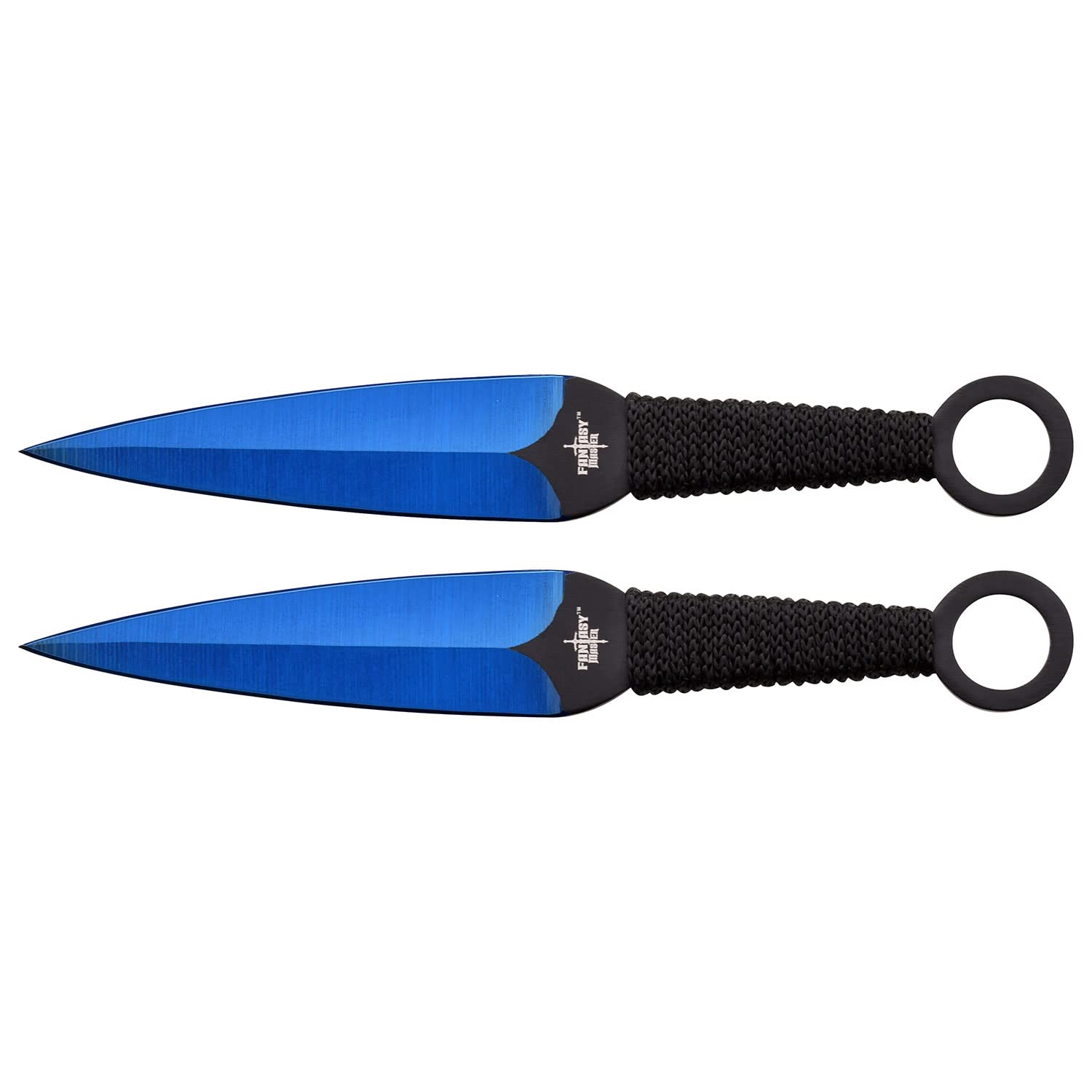 Fantasy Sword and Two Throwing Knives Set - High-Quality Cosplay & LARP Weapons for Medieval Roleplay, Halloween Costumes, and Collectors