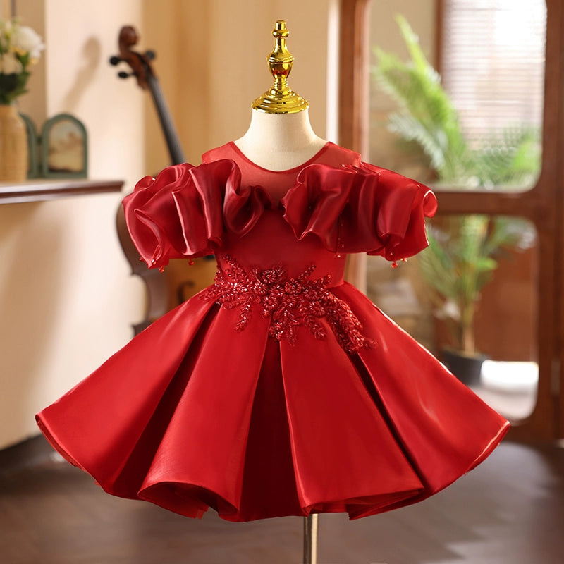 Elegant Baby Girl Flower Girl Dresses for Toddlers - Christening Gowns for Special Occasions - Perfect for Weddings, Baptisms & First Birthday Parties