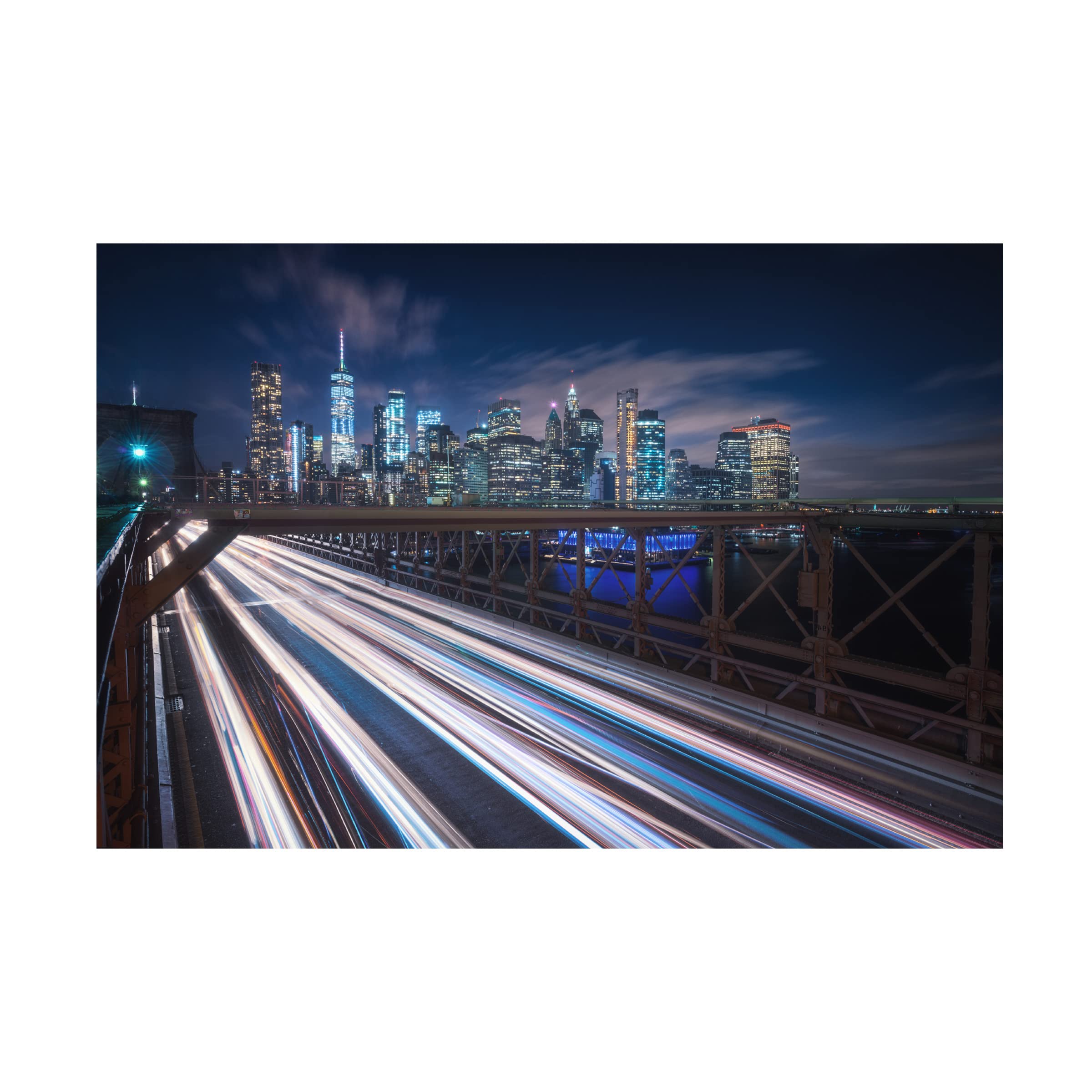 Speed by Carlos F Turienzo - Premium Canvas Wall Art Print - Modern Home & Office Decor - Perfect for Living Room, Bedroom or Workspace