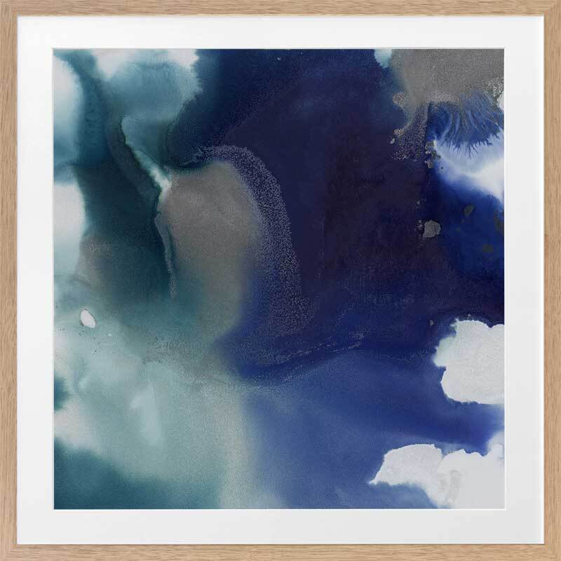 Aquatica III Framed Ocean Art Print - Coastal Wall Decor for Living Room, Bedroom & Office