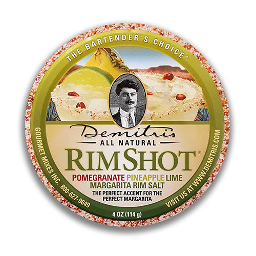 Premium Margarita Salt with Lime & Chili - Demitri's RimShot for Cocktails, Perfect for Margaritas, Bloody Marys & Party Drinks - Gourmet Drink Rim Salt for Home Bars & Entertaining