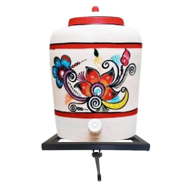 3-Tier Wall Mounted Water Dispenser Stand - Stylish & Durable Can/Bottle Holder for Kitchen, Office, Hotel - Perfect for Matka Pots, Bisleri Bottles & Water Jugs - Space Saving Storage Solution
