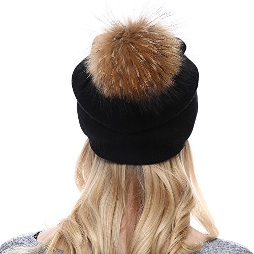 Luxury Cashmere Knit Wool Beanie for Men & Women - Soft Winter Warm Hat for Cold Weather - Perfect for Skiing, Hiking, and Outdoor Activities