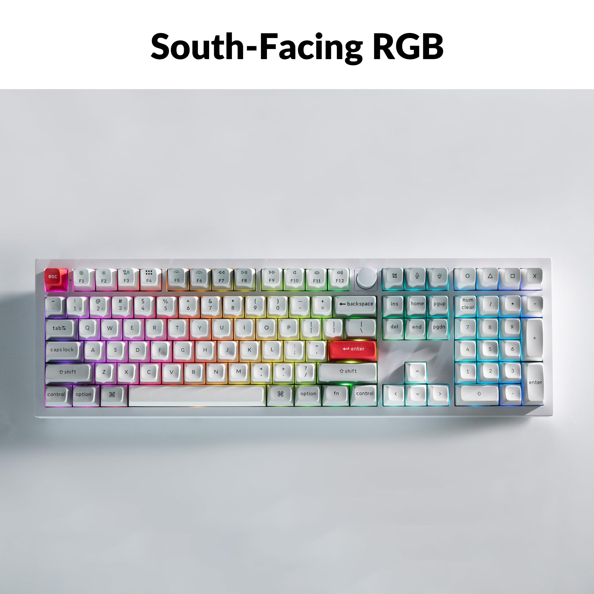 Keychron Q6 Pro Full-Size Bluetooth Mechanical Keyboard - Customizable for Mac, Windows & Linux | Full Metal Body, QMK/VIA Programmable Knob, KSA Double-Shot PBT Keycaps, Hot-Swappable with Keychron K Pro Banana Switch (White) | Perfect for Gaming, Coding & Office Work